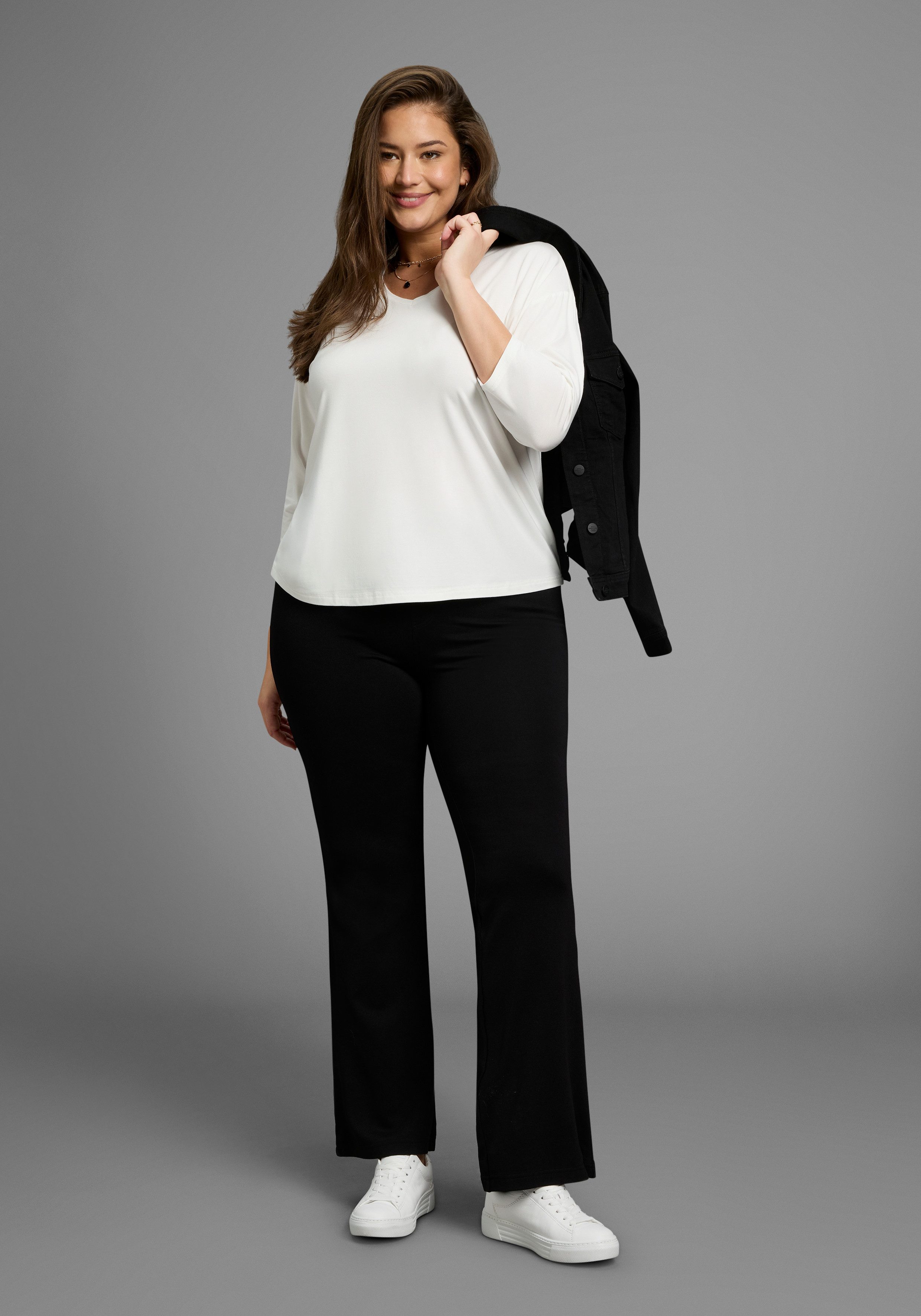 Shirt met 3/4 mouwen