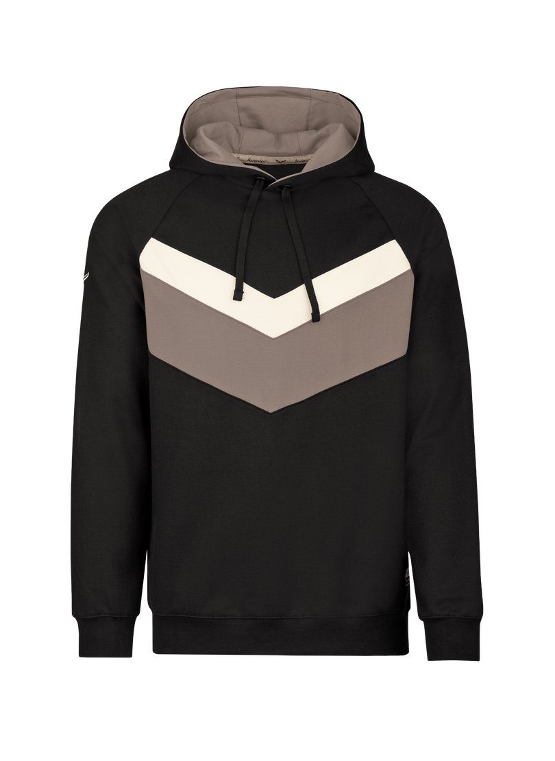 Trigema Hoodie met gekleurde ele ten