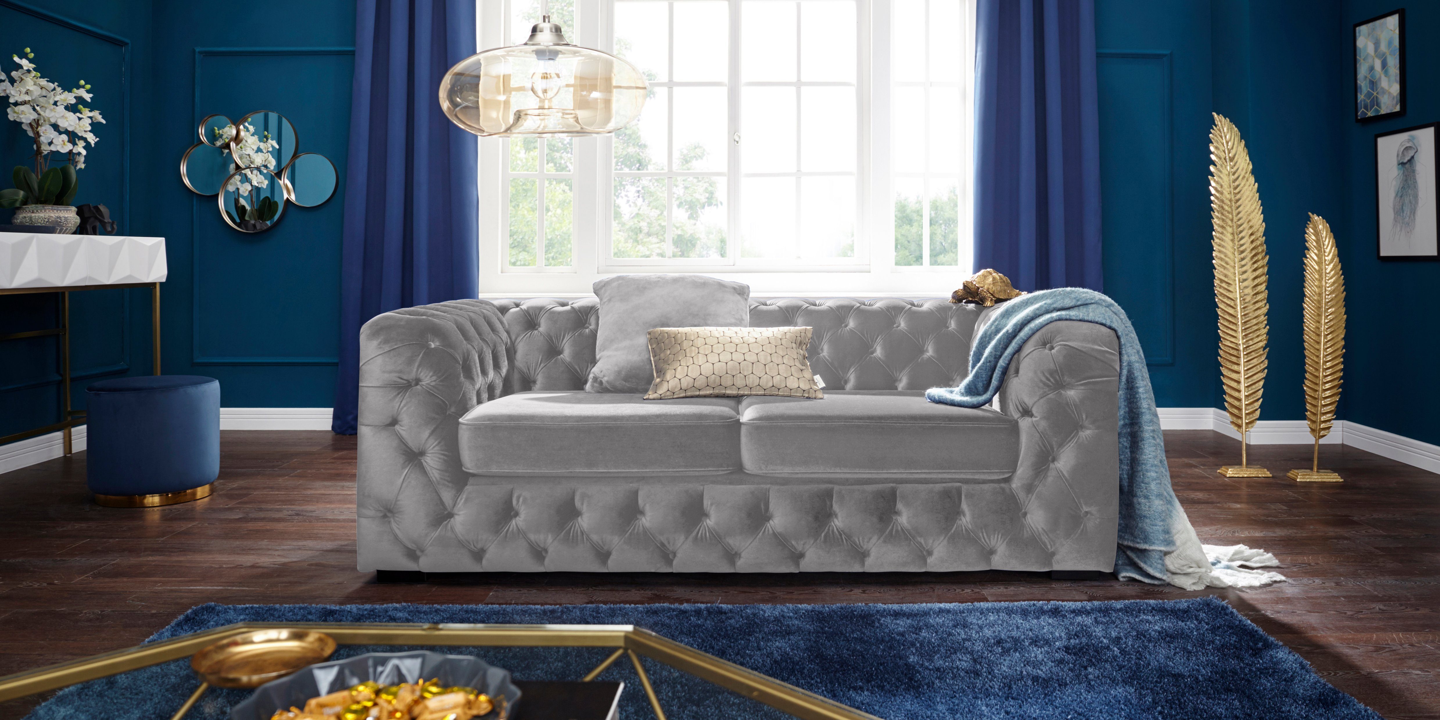 Guido Maria Kretschmer Home&Living Chesterfield-bank Kalina met klassieke chesterfield-capitonnage