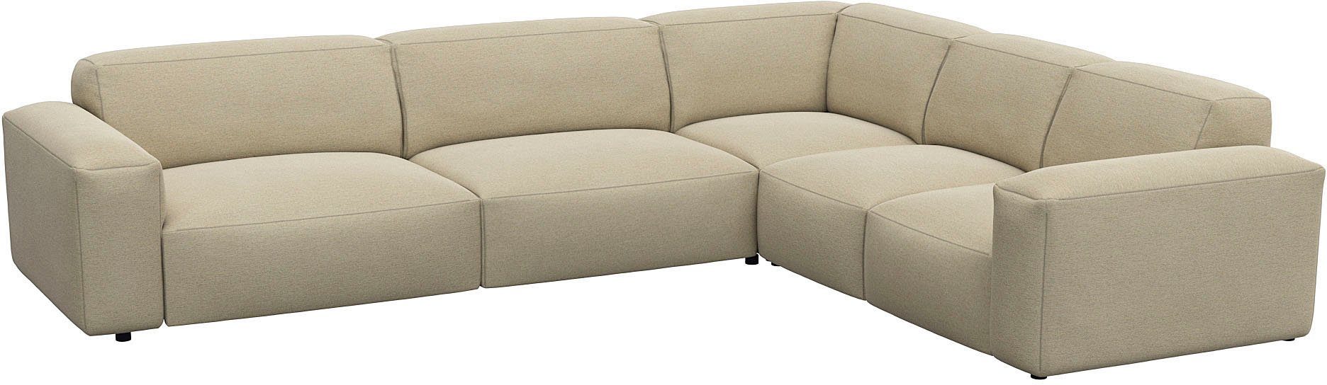 FLEXLUX Hoekbank Lucera, super comfortabel door hoogwaardige zitconstructie met koudschuim