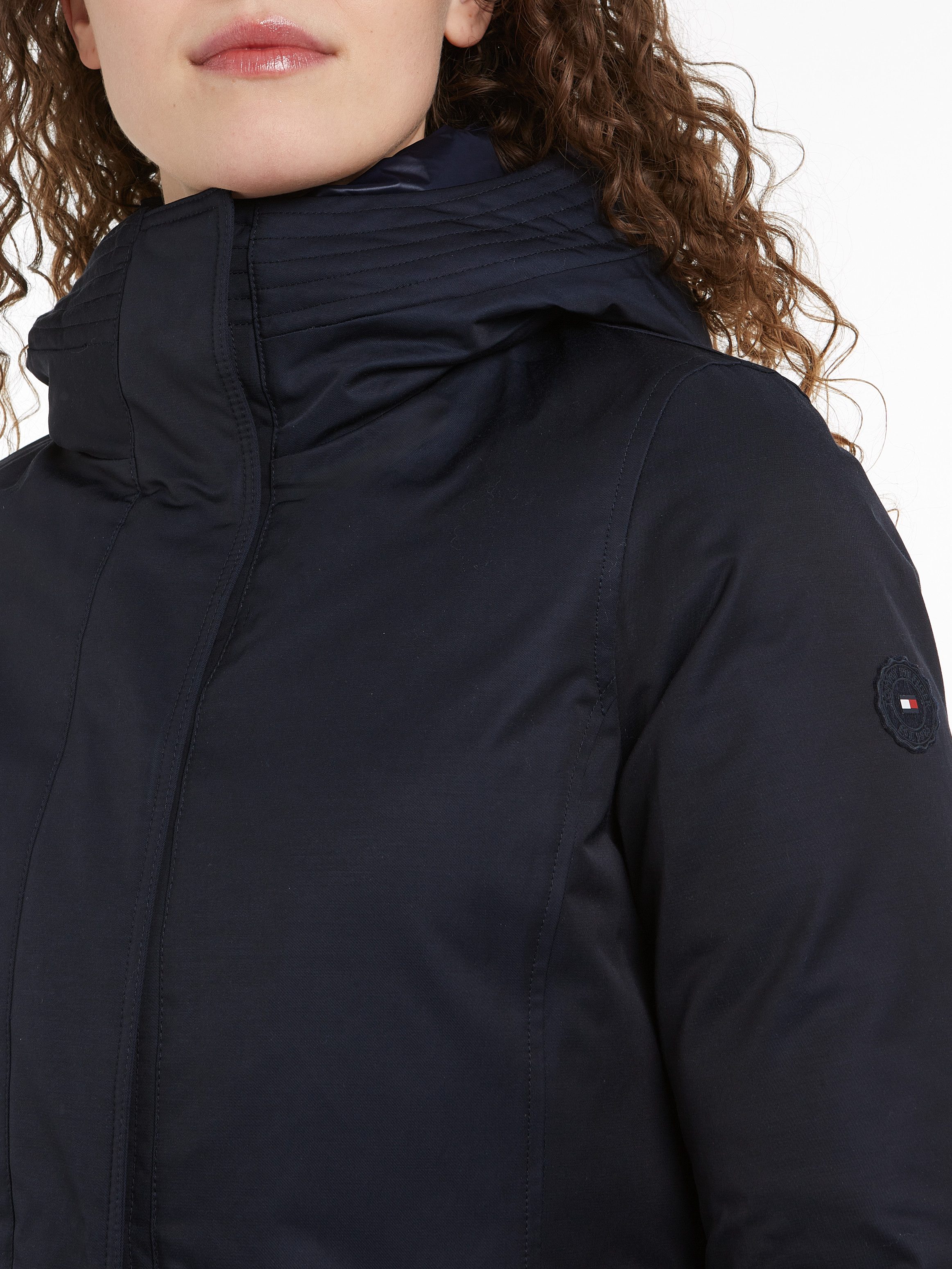 Tommy Hilfiger Parka met gestempeld logo