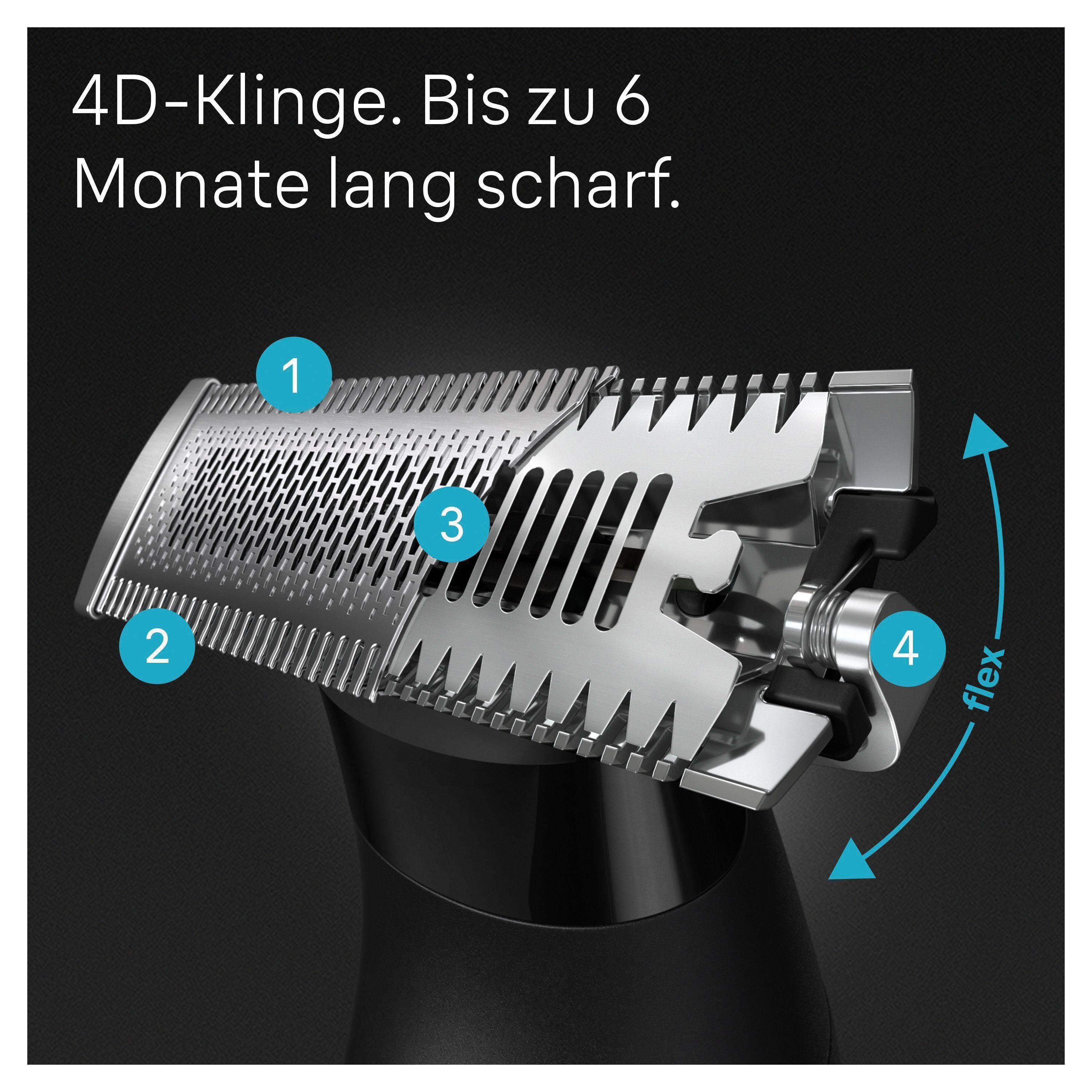 Braun Tondeuse Series X XT5200 waterdicht, 4d-flex-lemmet