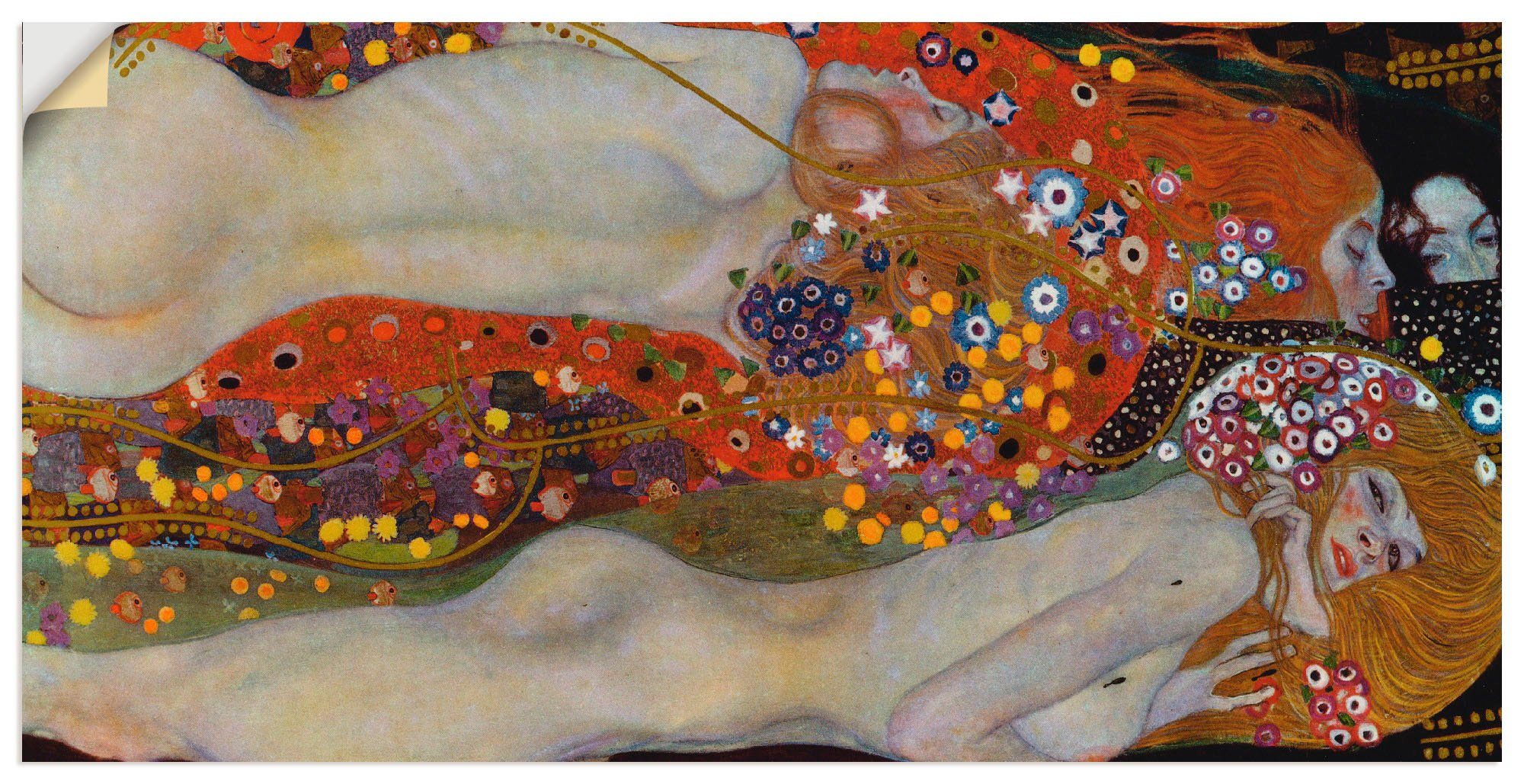Artland Artprint Waterslangen II (de vriendinnen) als artprint op linnen, poster, muursticker in verschillende maten foto schilderijen maat 100 cm x