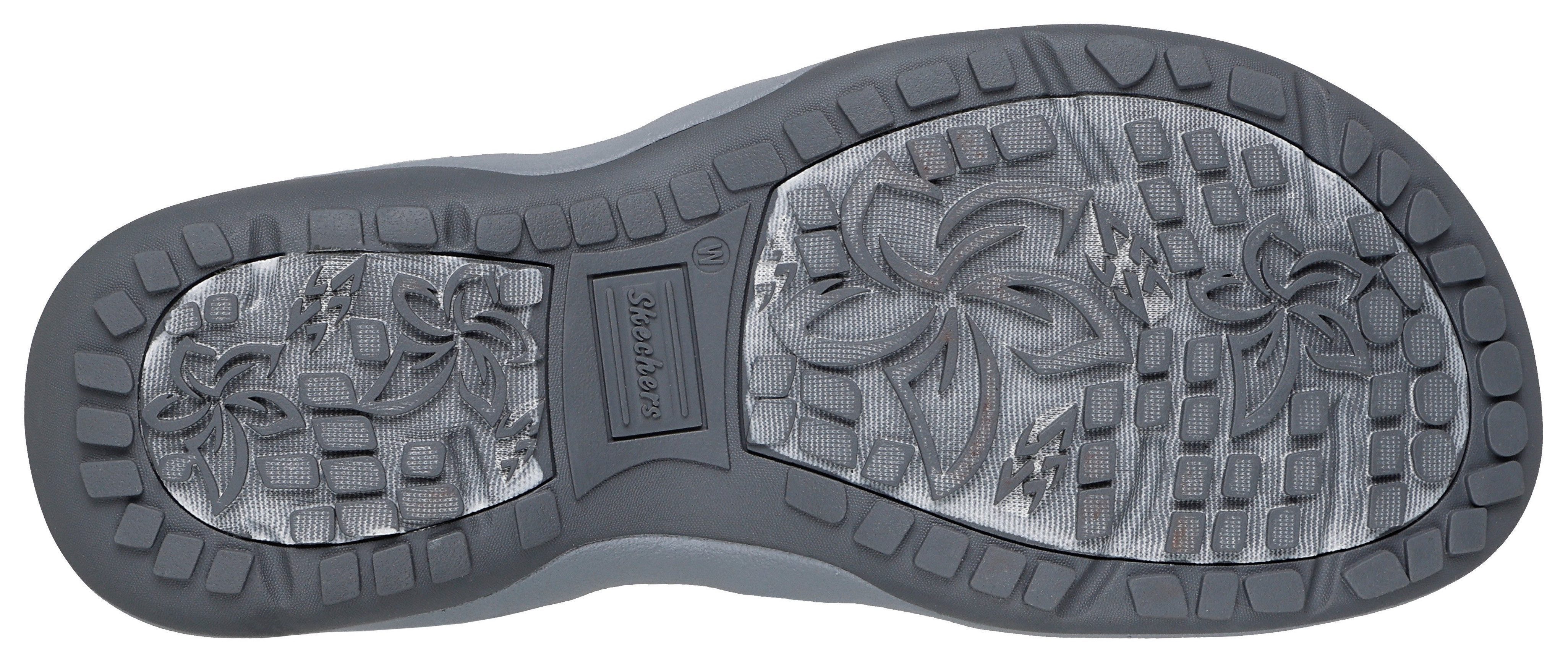 Skechers Sandalen REGGAE SLIM-STRETCH FLEX , flats, trekking sandaal met slip-ins functie