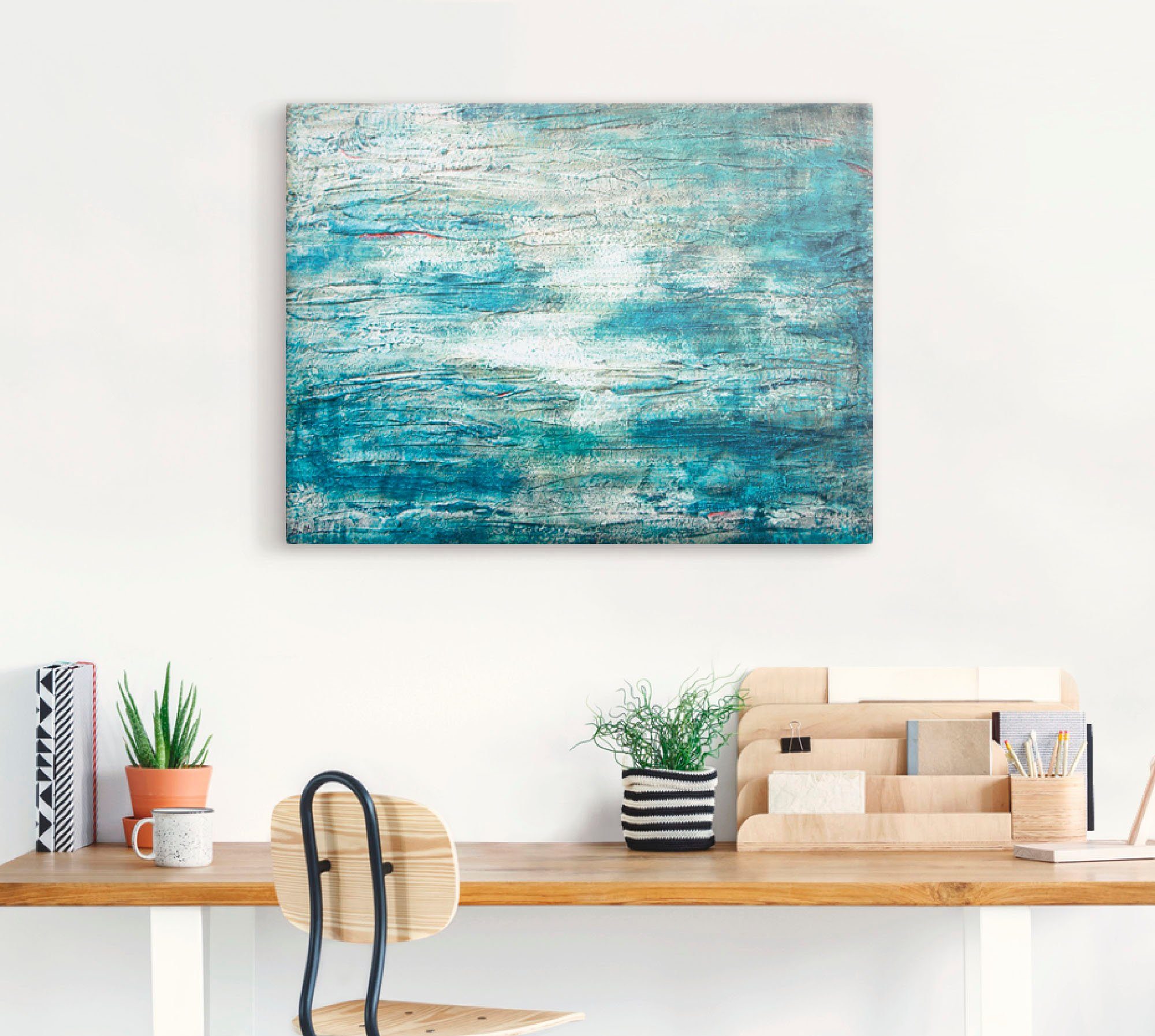 Artland Artprint Abstracte schilderkunst aquarel als artprint op linnen, poster, muursticker in verschillende maten