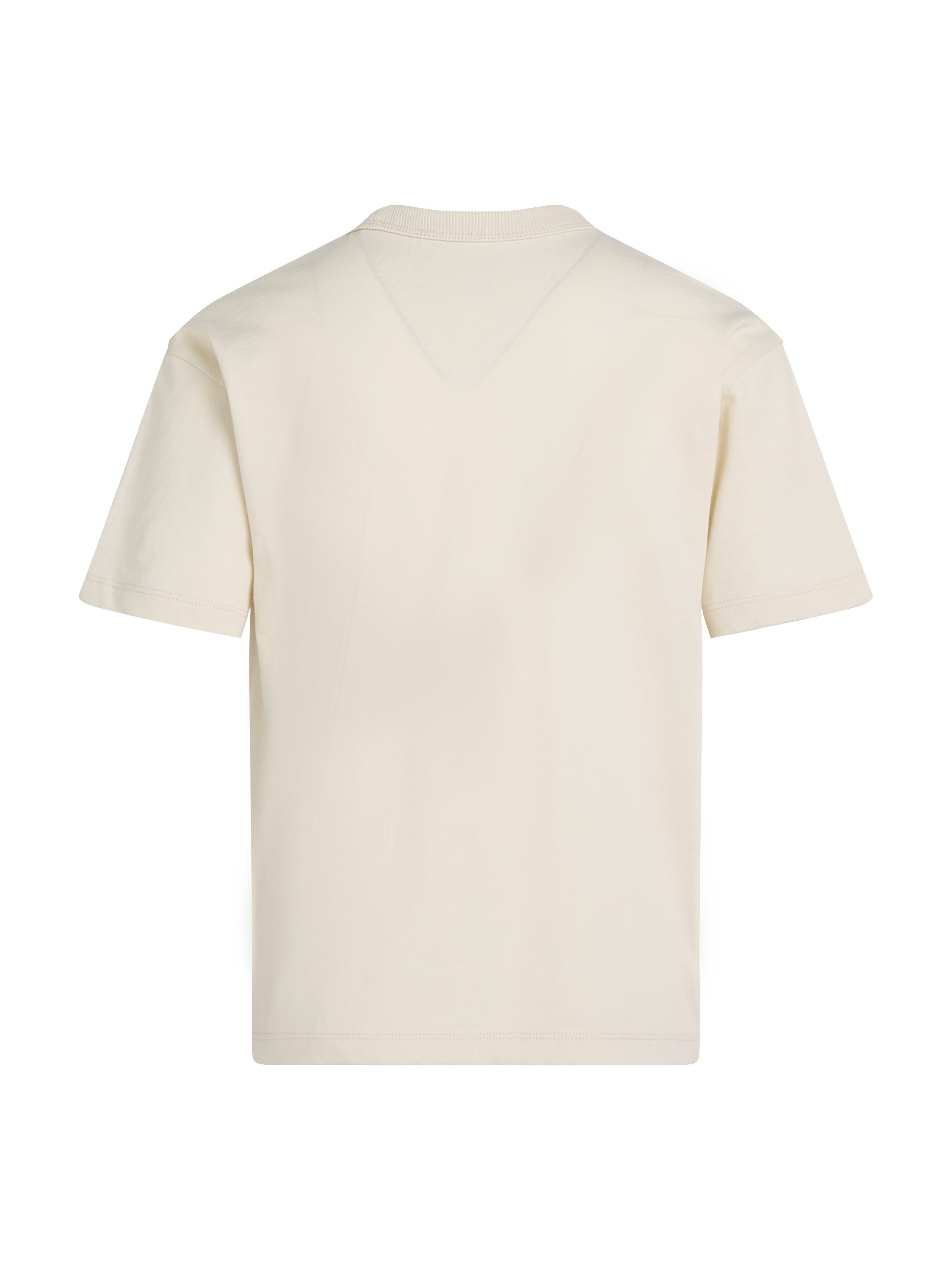 Calvin Klein Shirt met ronde hals LARGE SHIFTED CK SS T-SHIRT voor kinderen tot 16 jaar met logo-opdruk