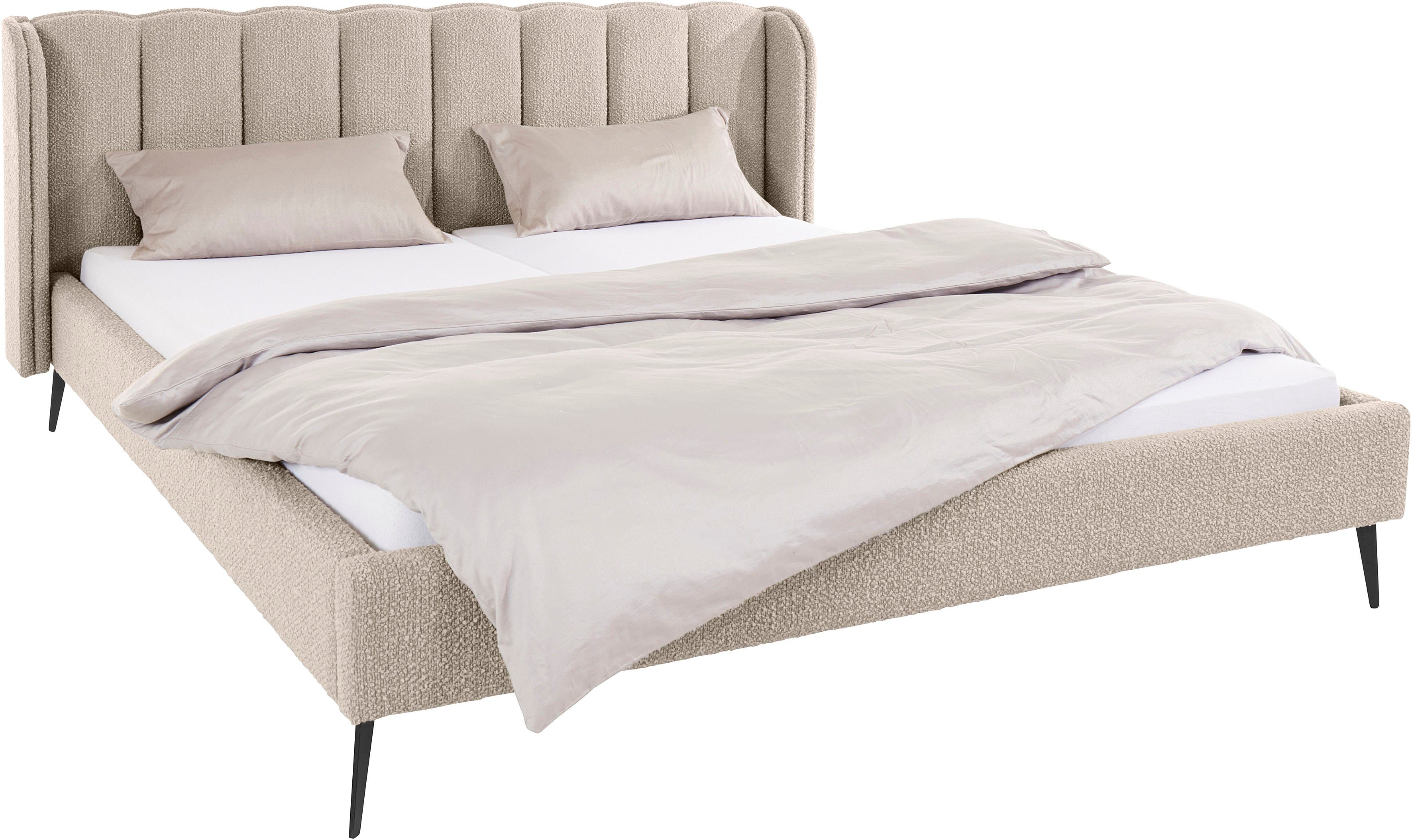 LeGer Home by Lena Gercke Gestoffeerd bed Dorly ook in bouclé, in 2 breedten