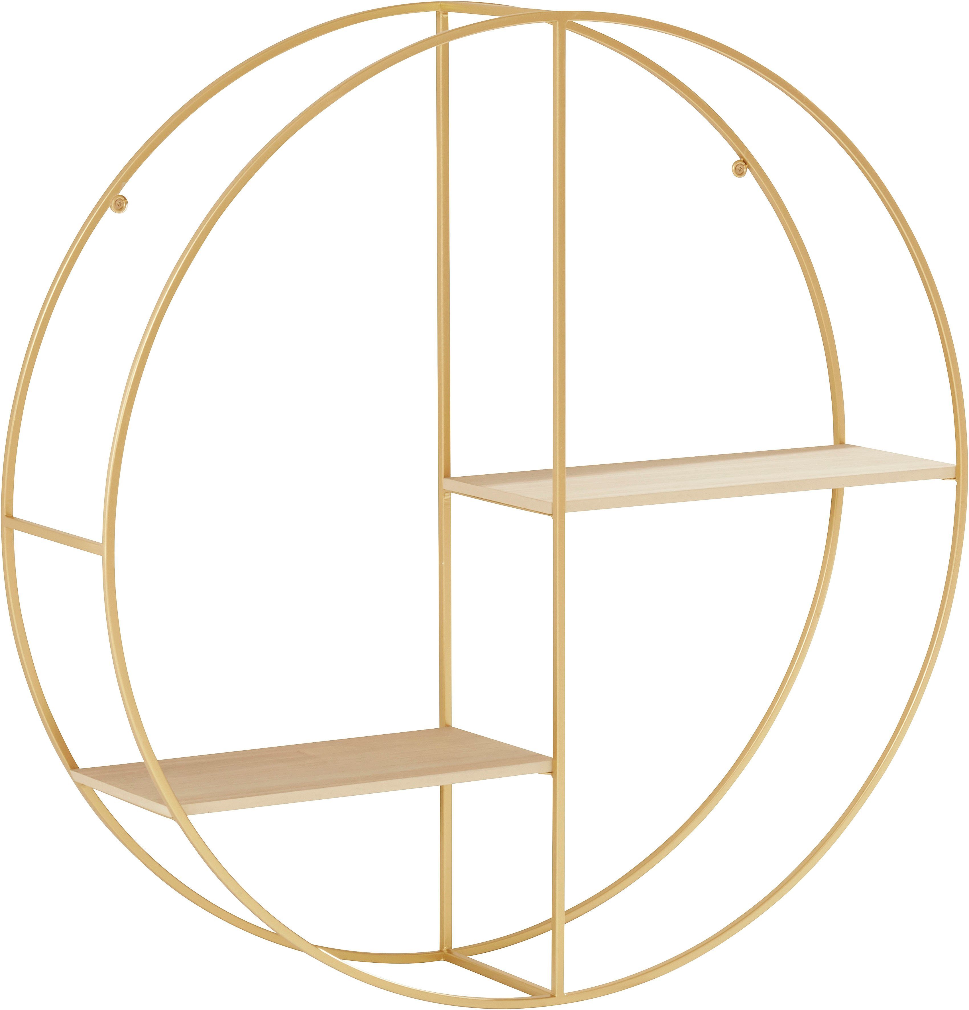Guido Maria Kretschmer Home&Living Decoratief wandrek Tapista Decoratief rek, wanddecoratie van metaal, rond, ø 76 cm