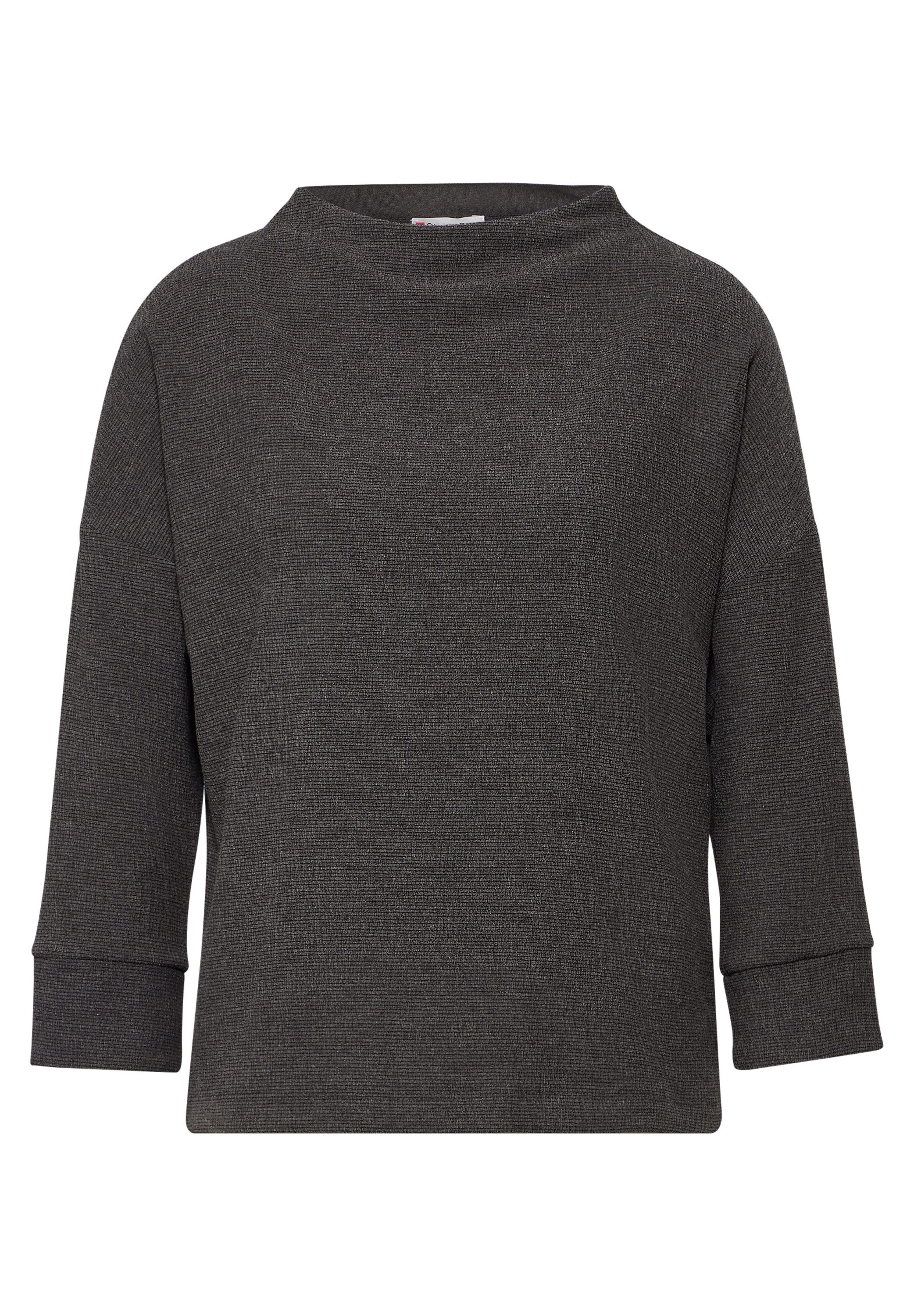 STREET ONE Shirt met 3 4 mouwen met structuur