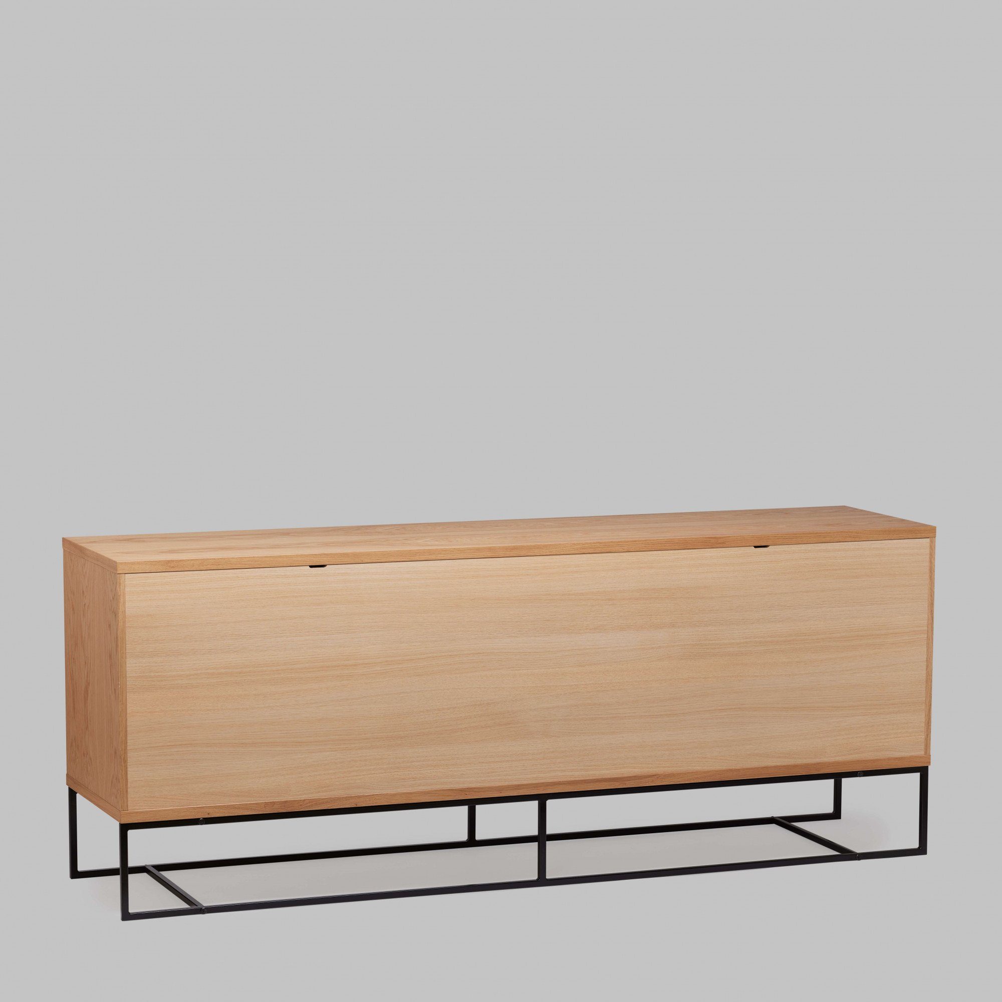 Woodman Dressoir Ende Commode, deels massief, metalen voeten, breedte 188 cm