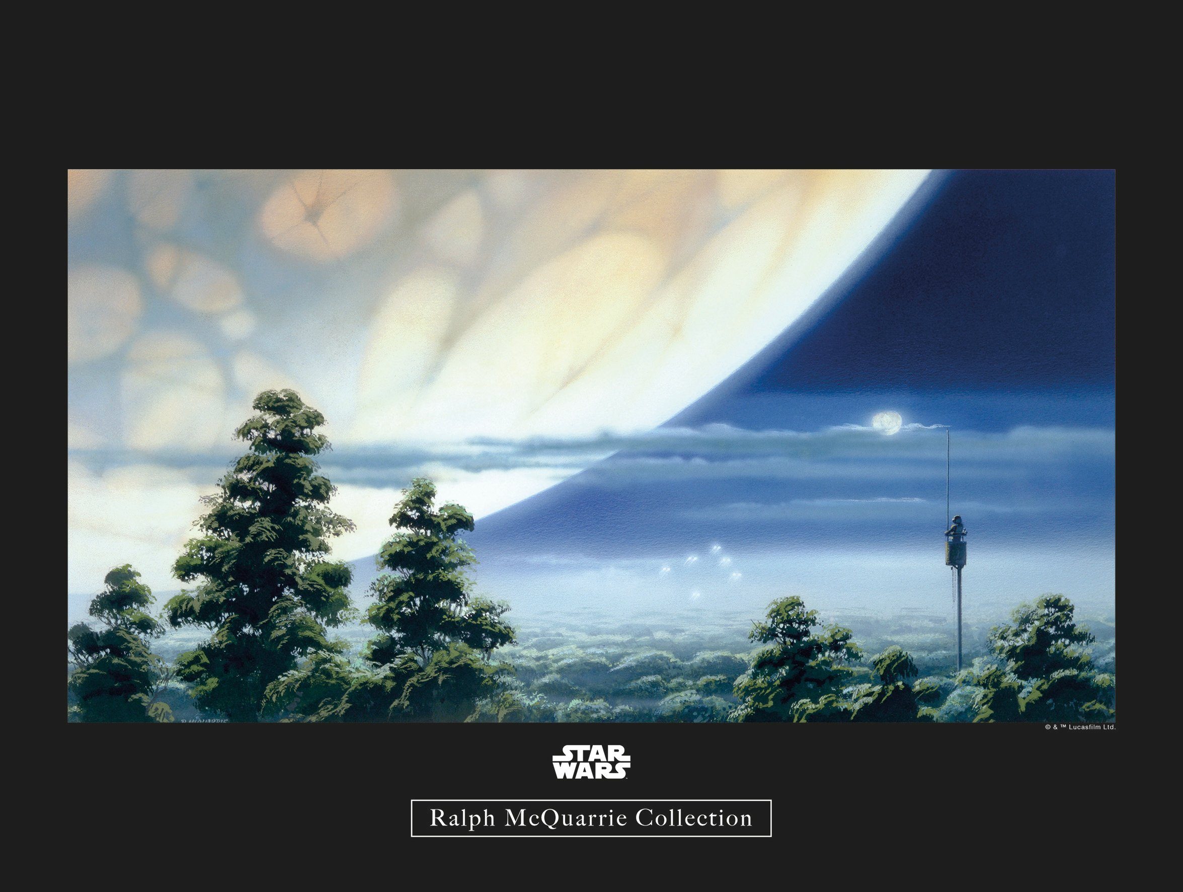 Komar wanddecoratie Star Wars Classic RMQ Yavin Lookout, zonder lijst