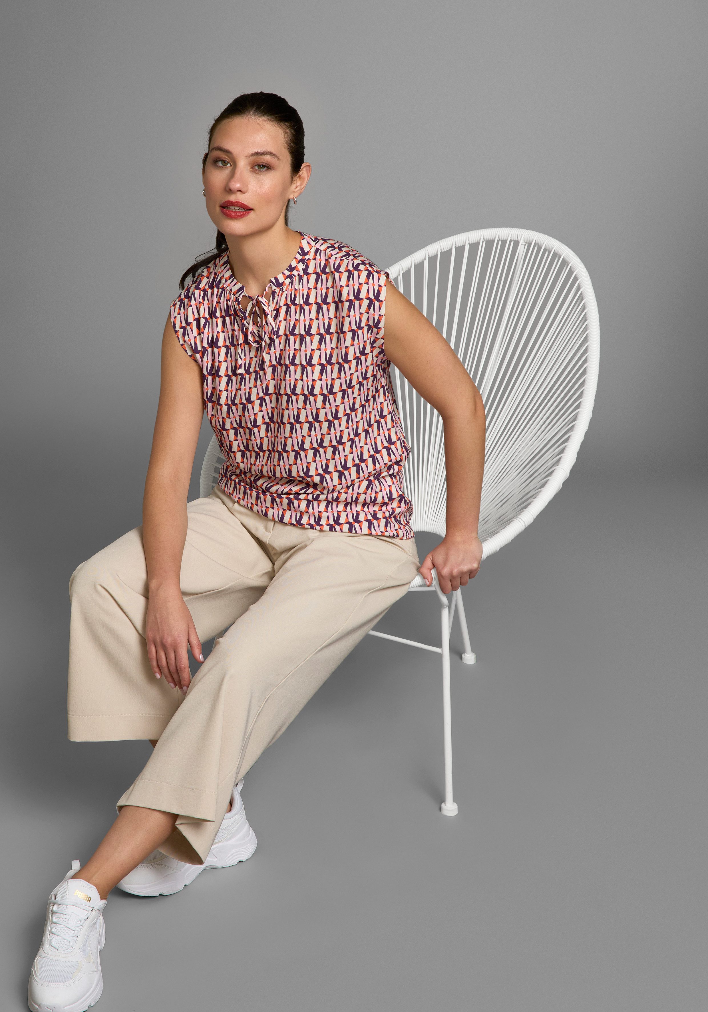 HECHTER PARIS Top met strikdetail