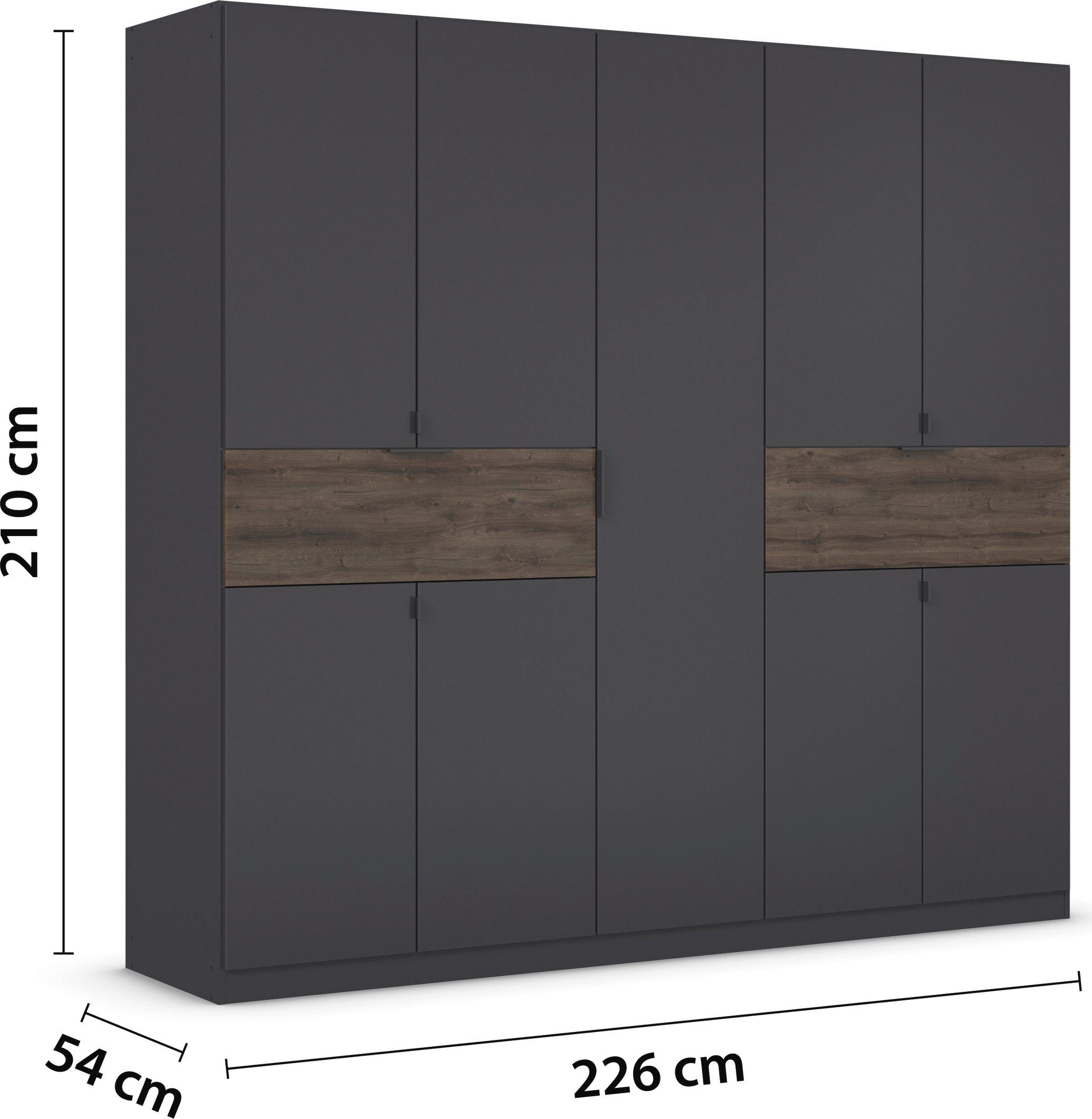 rauch Draaideurkast Kledingkast kast garderobe waskast TICAO met 2 ruime lades, veel opbergruimte made in germany