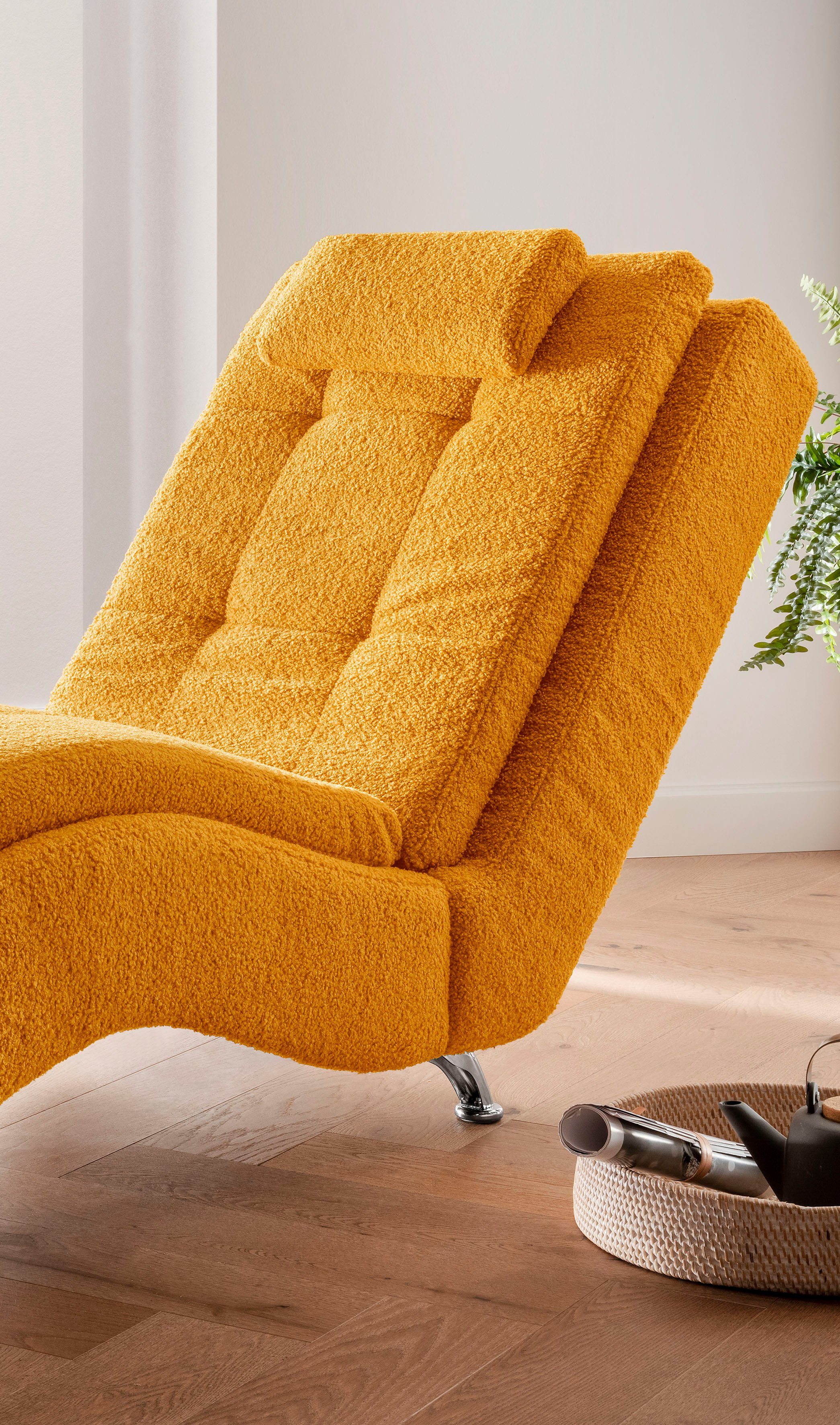 Home affaire Relaxstoel Vengo2 met hoofdkussen, matten-look op romp