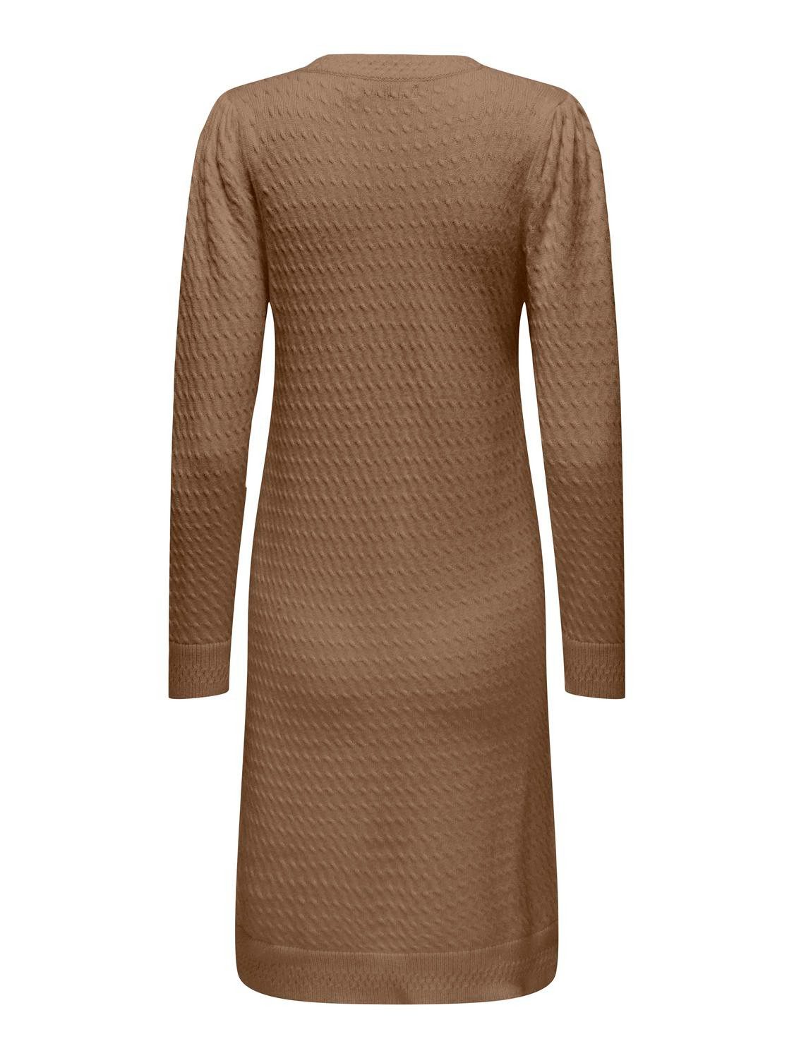 Only Gebreide jurk ONLKATIA LS PUFF DRESS CC KNT