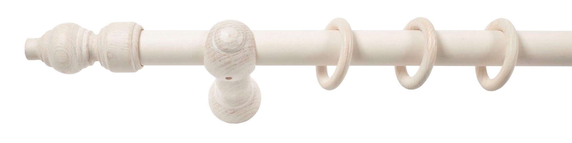 SN DECO GROUP Gordijnroede Filigrano 28 mm, hout, verschillende lengtes en kleuren, compleet set