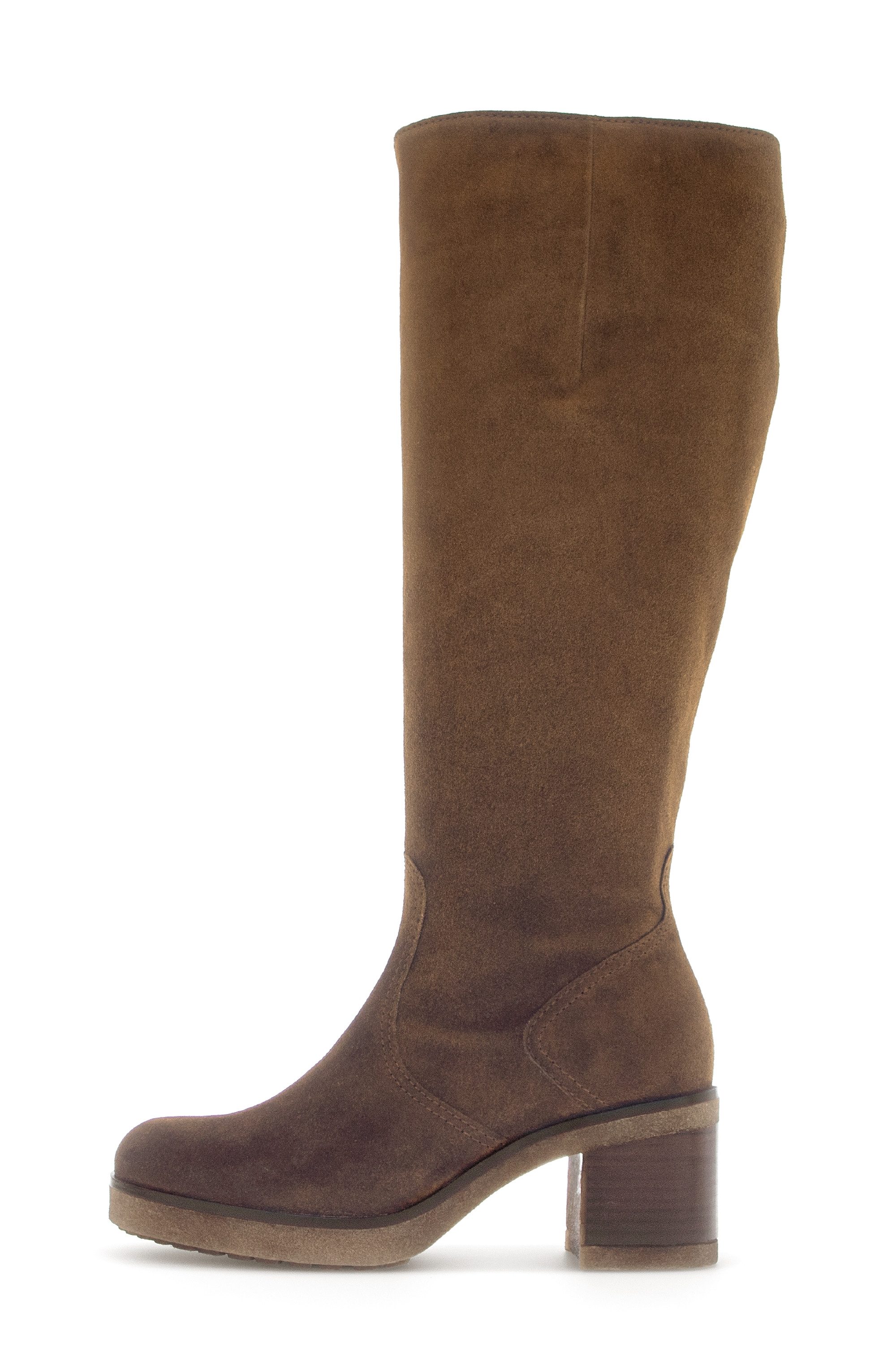 Gabor Laarzen Milano blokhak, lange laars, ritslaars in g-wijdte