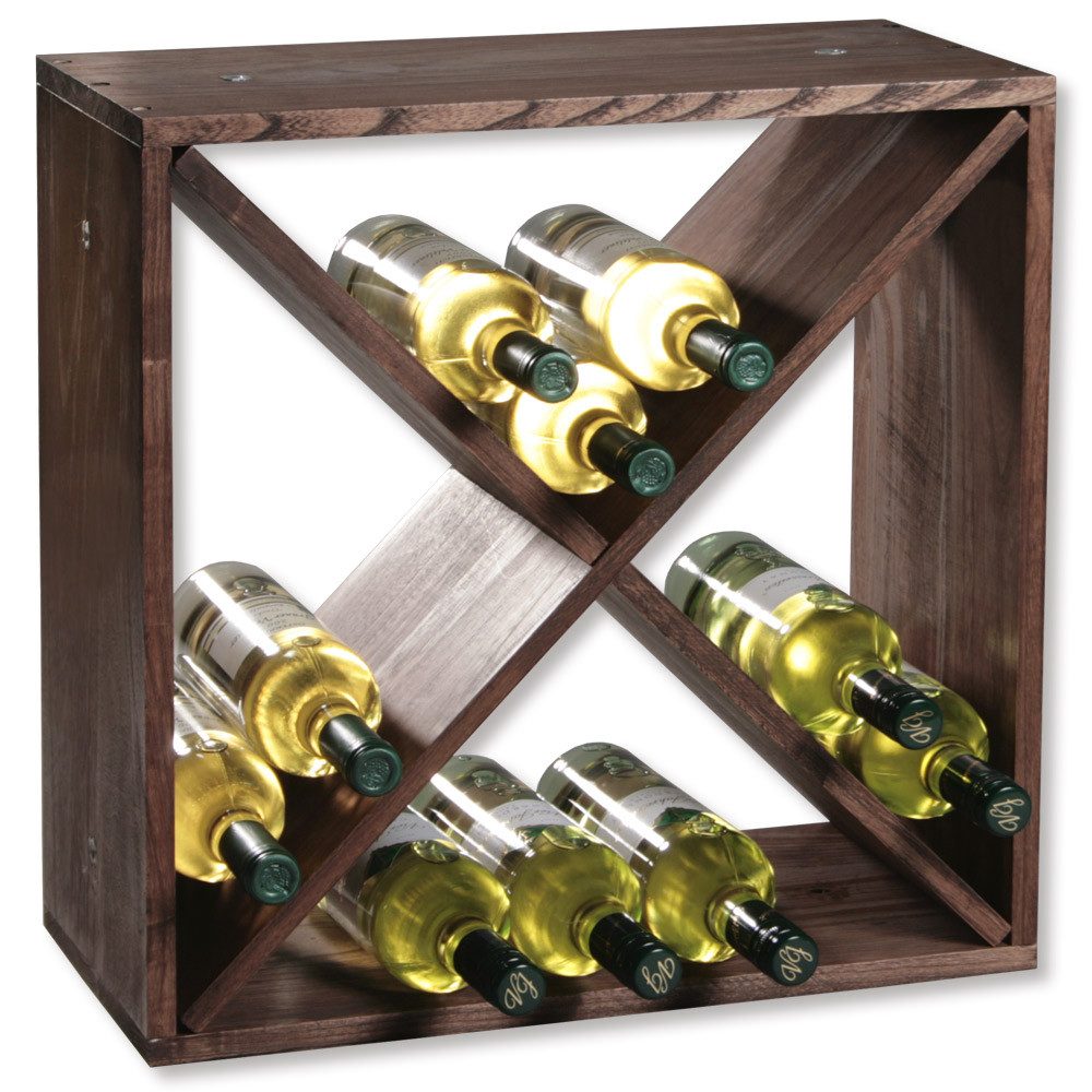 KESPER for kitchen & home Wijnrek Wijnfles rek systeem, FSC®-gecertificeerd dennenhout (1 stuk)