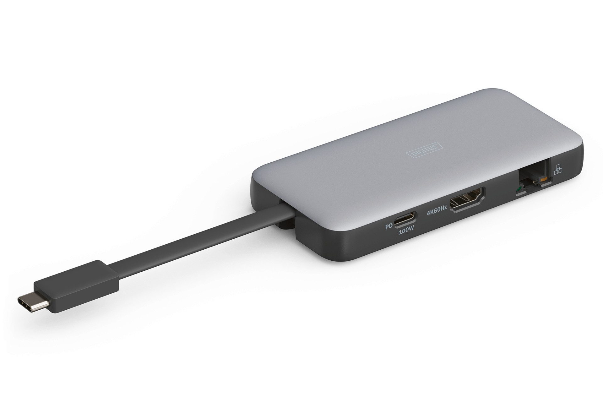 Digitus Laptop-dockingstation USB-C Travel Docking Station, 7-Port, HDMI, USB, RJ45