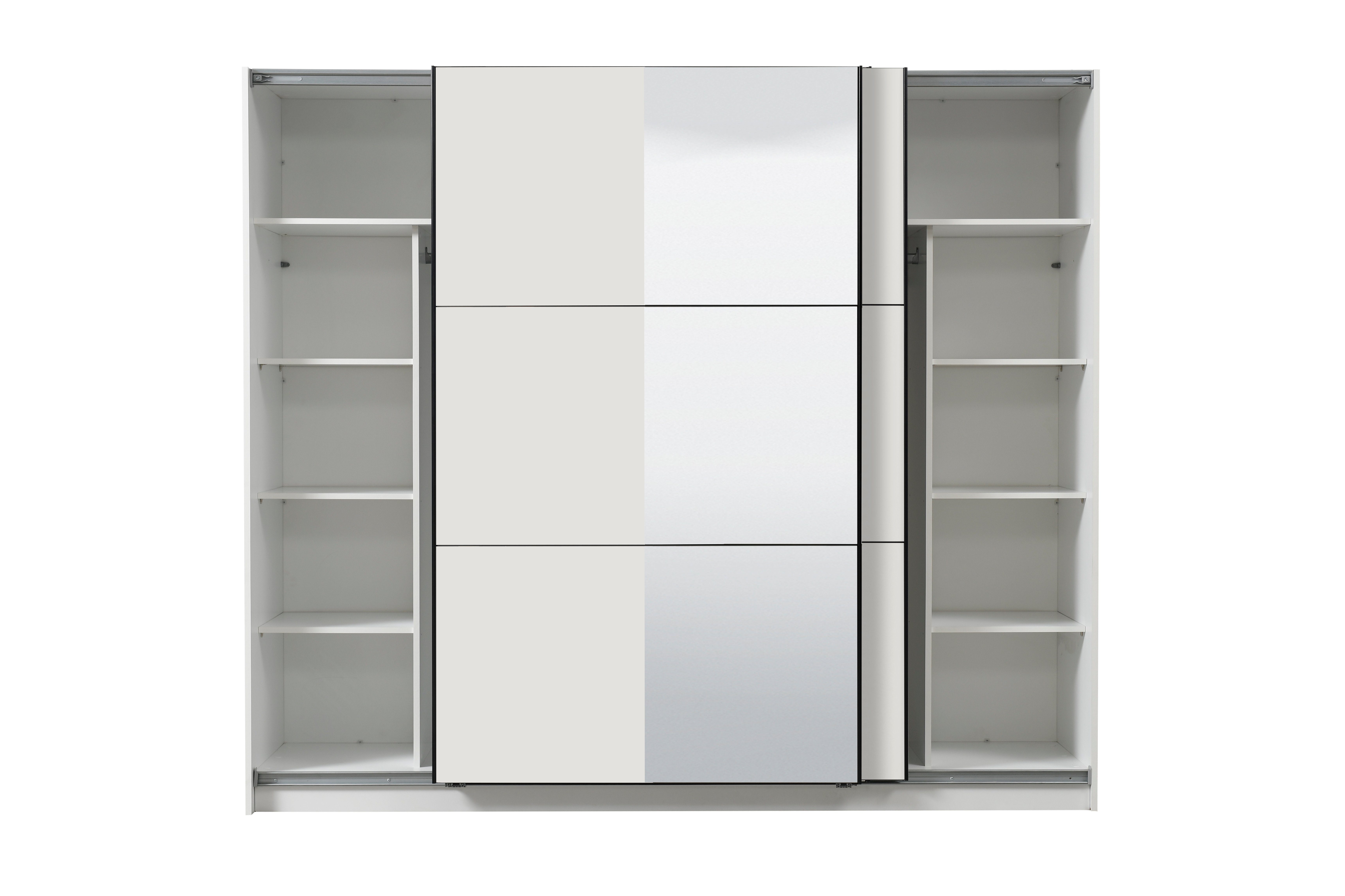 INOSIGN Zweefdeurkast Sierra kledingkast met spiegel linnenkast garderobe Topseller INCLUSIEF interne indeling, FSC®-gecertificeerd, OTTOs Choice