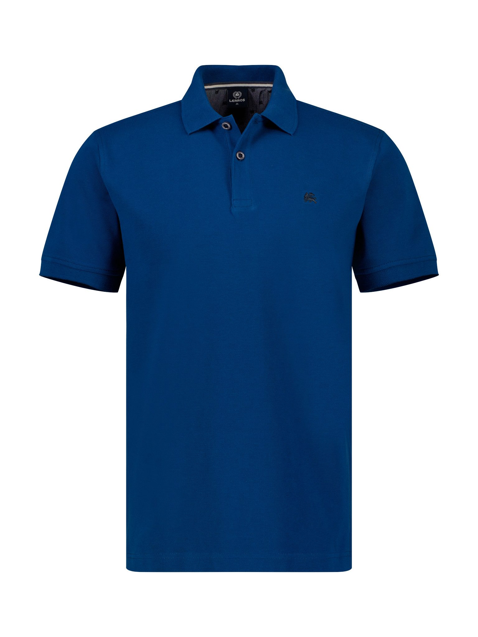 Lerros Shirt met korte mouwen met logoborduursel op borsthoogte