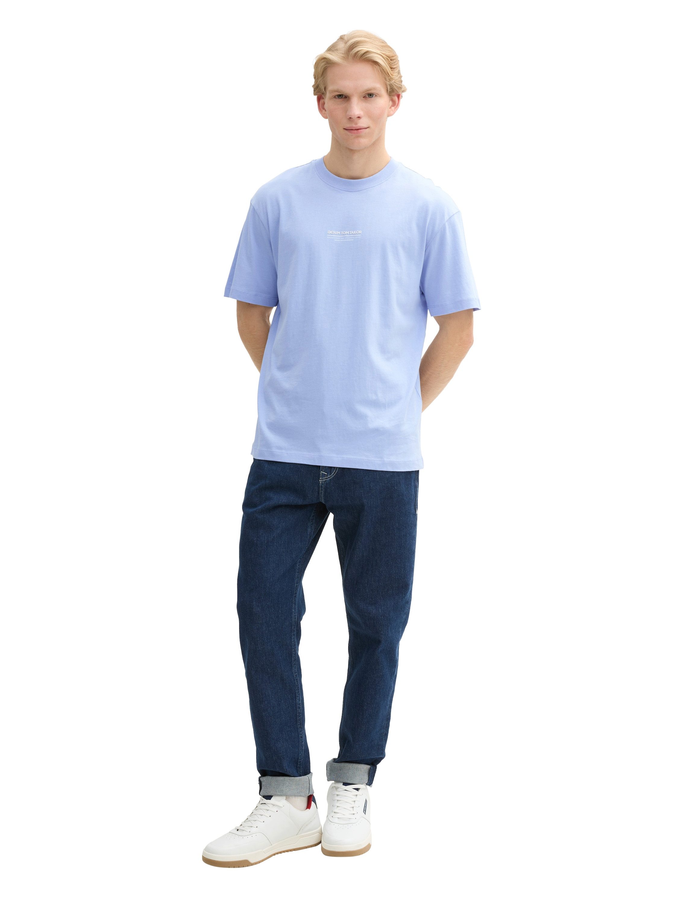Tom Tailor Denim T-shirt met merkfrontprint