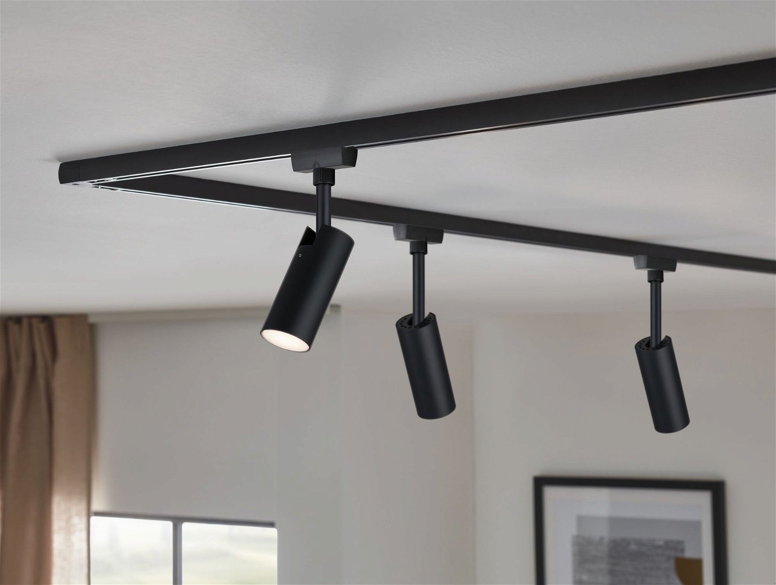 Paulmann Railsysteem-lampen URail rail spot Tubo Enkelspot 166lm 4,5W 3000K 230V Zwart mat (1-delig)