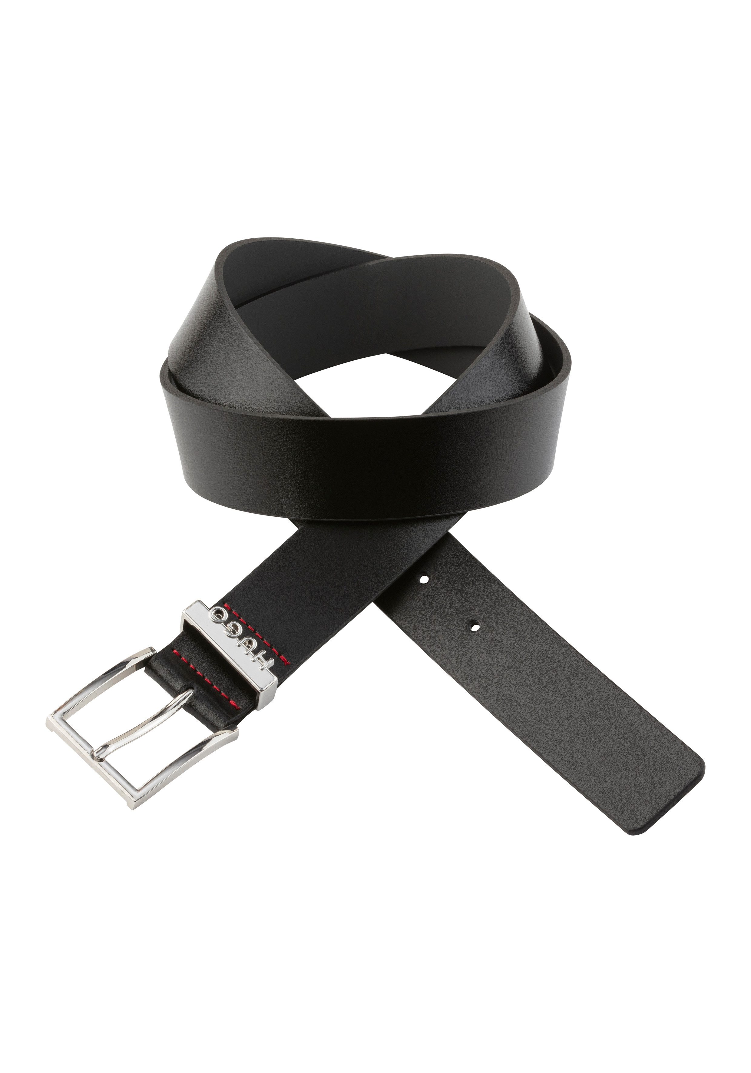 HUGO Leren riem Geek-ML_Sz35 met hugo opdruk