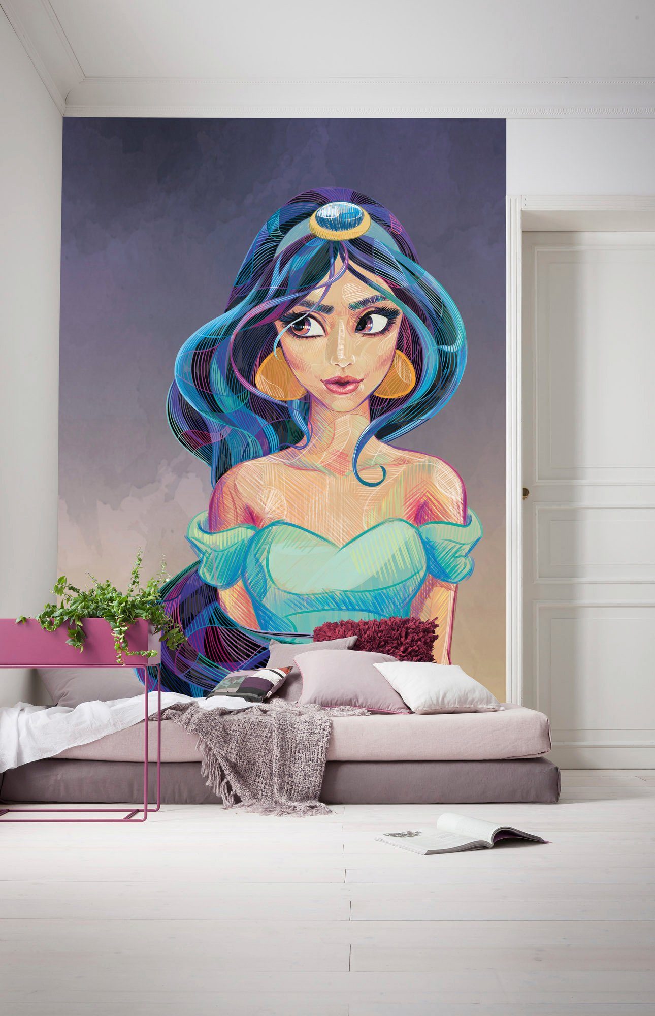 Komar Vliesbehang Digitale print vlies - Fascinating Jasmin - Afmeting 200 x 280 cm