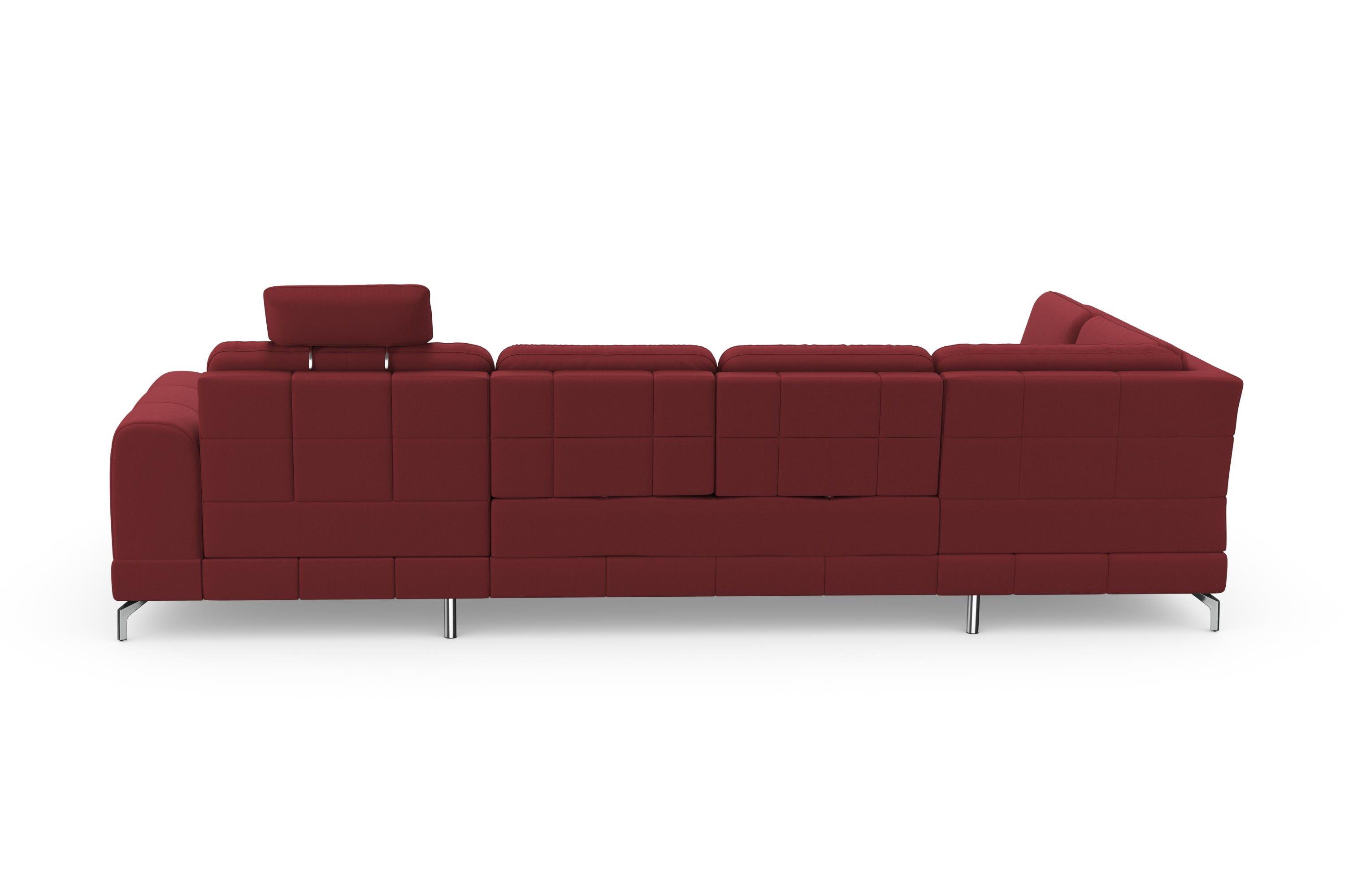 sit&more Zithoek Bendigo U-vorm inclusief zitdiepteverstelling, bodemvrijheid 12 cm, in 2 pootkleuren
