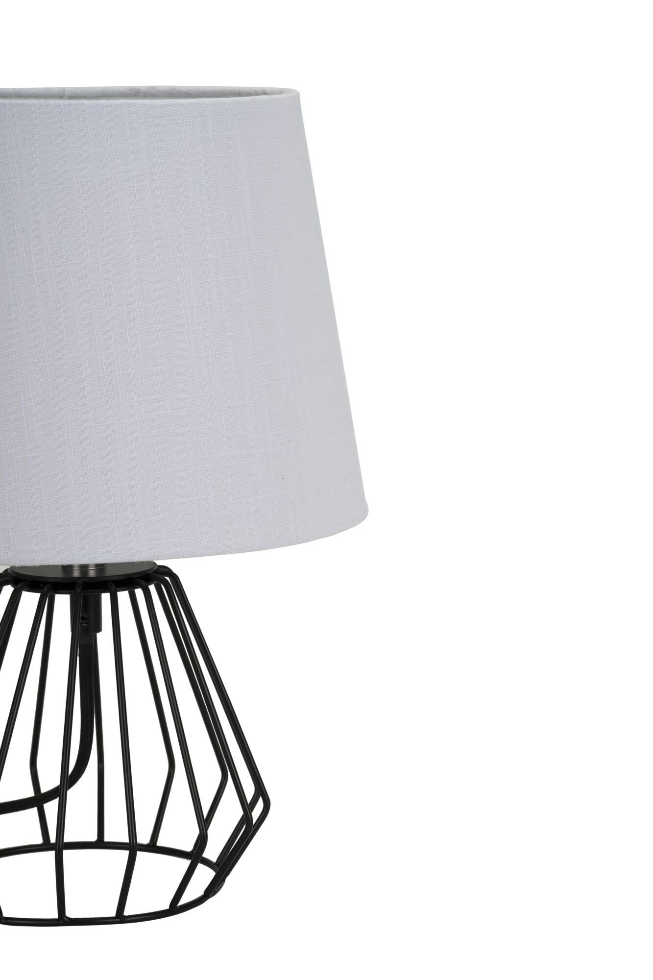 Pauleen Tafellamp Shiny Diamond max. 20W lichtgrijs/zwart, stof/metaal