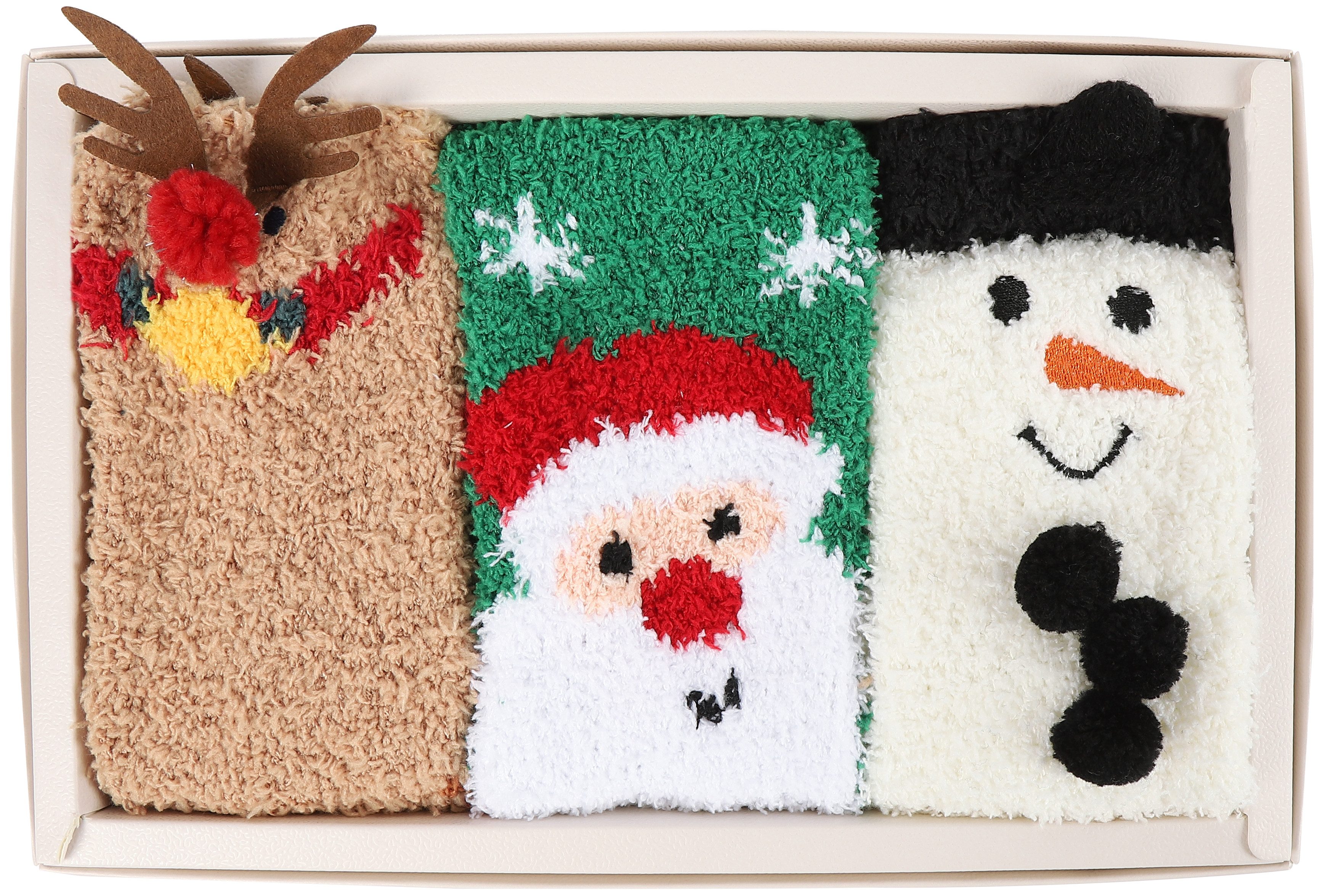 Capelli New York Wellness-sokken met leuke kerstmotieven (3 paar, Set van 3)