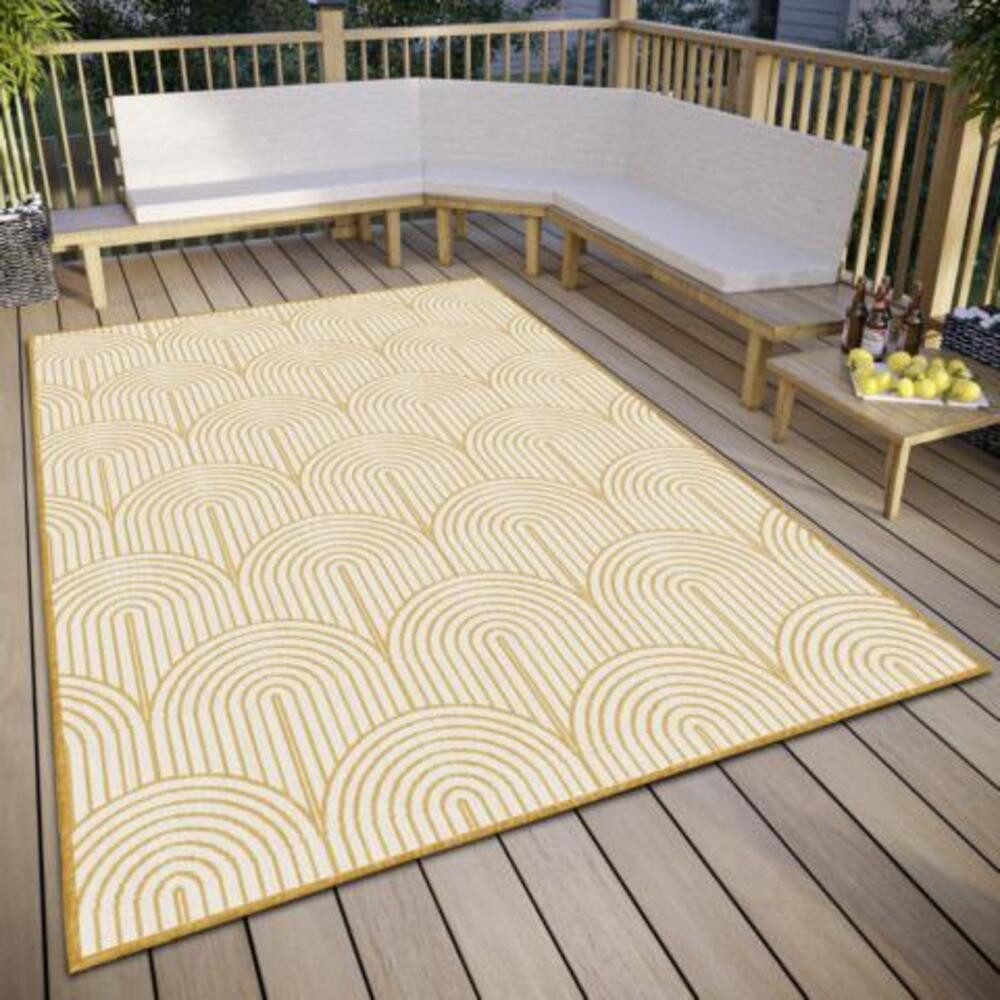 HANSE Home Outdoorkleed Pangli, omkeerbaar tapijt In- & outdoor, vloerkleed, weerbestendig, balkon, tuin, woonkamer, modern