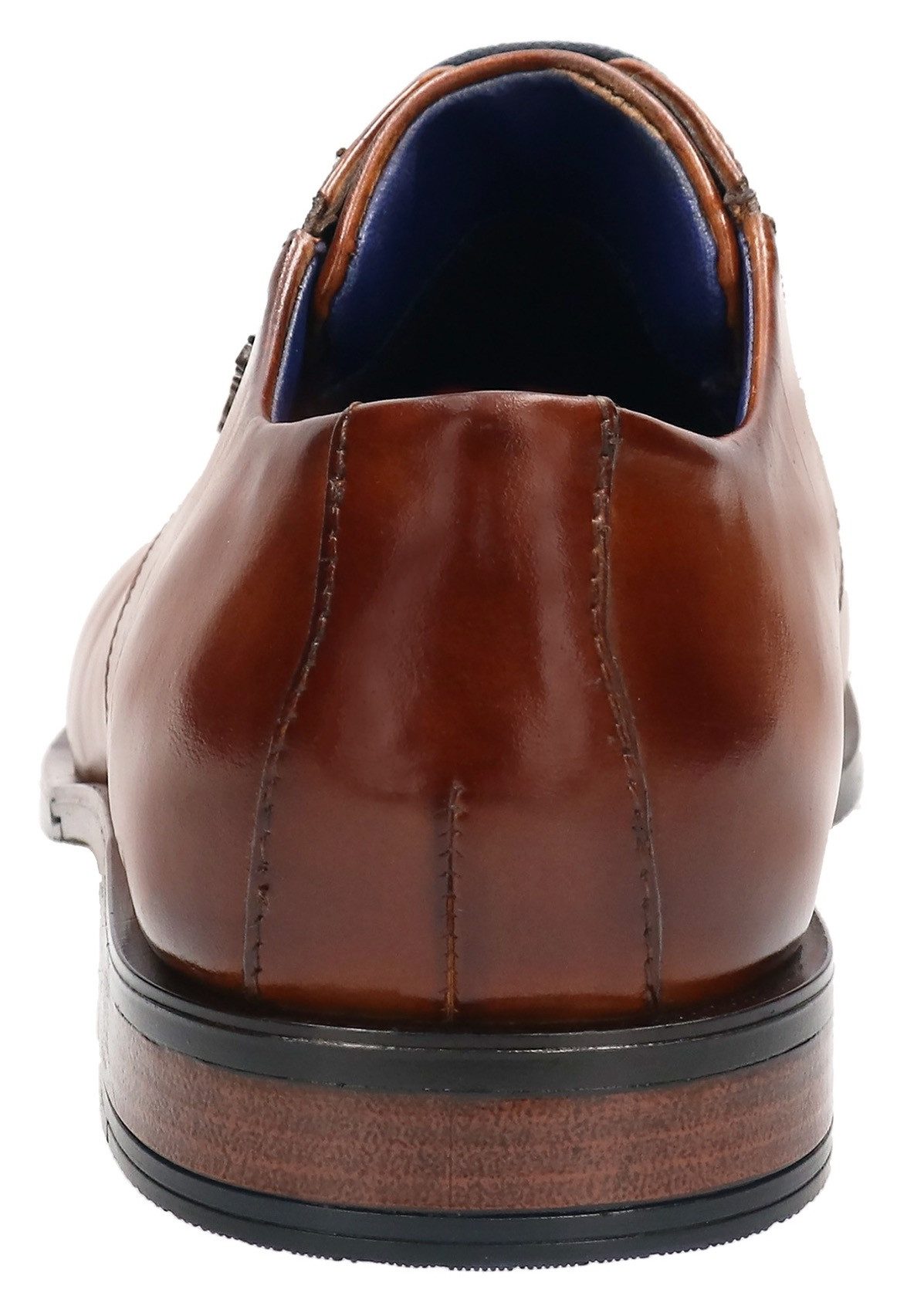 Bugatti Veterschoenen , blokhak, business schoen, avondschoen, feestelijke schoen met print