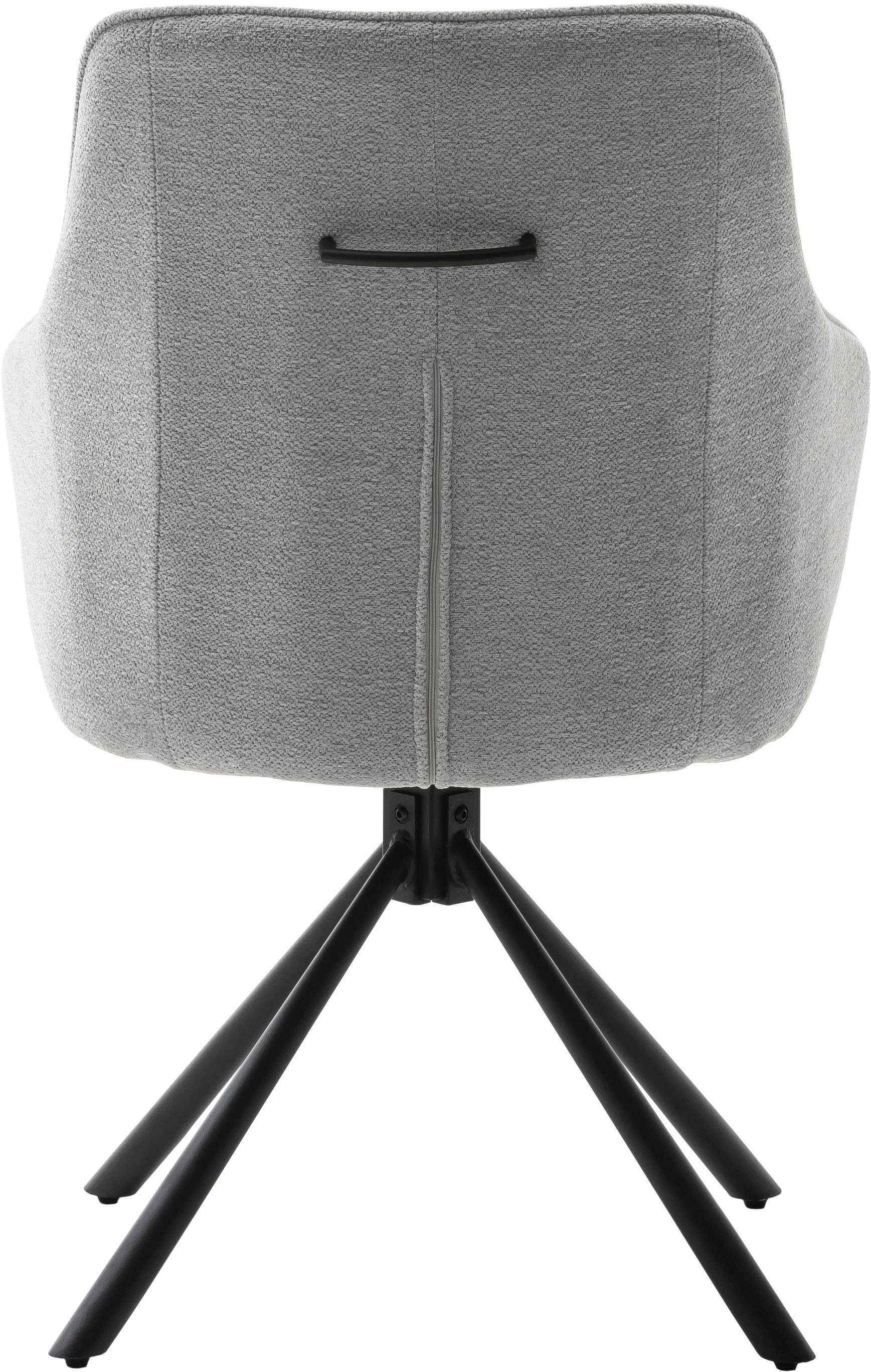 MCA furniture Eetkamerstoel KASAMA (2-pack), 180° draaibaar, belastbaarheid 120 kg, zithoogte ca. 51 cm