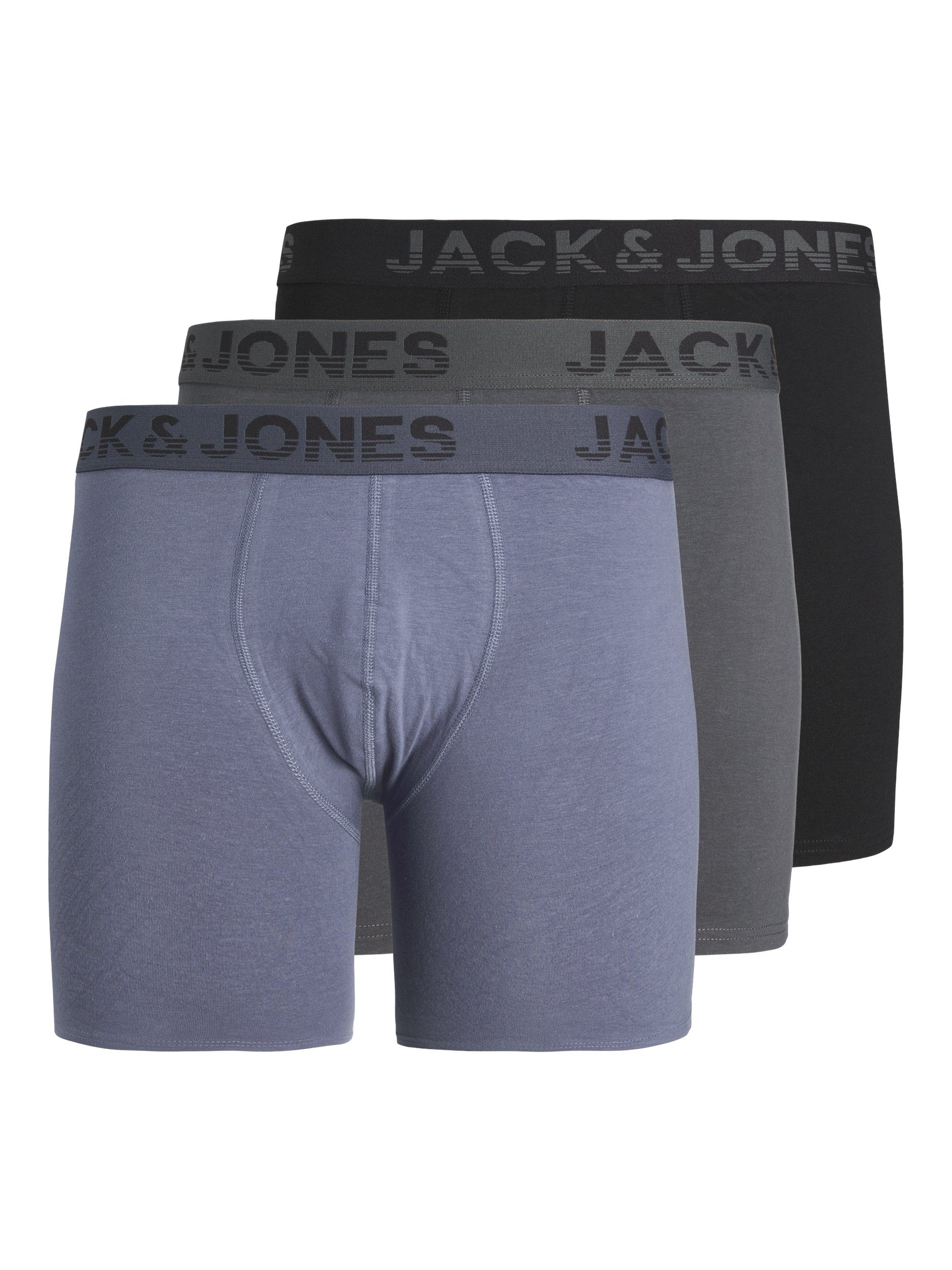 Jack & Jones Boxershort JACSHADE SOLID BOXER BRIEFS 3 PACK (set 3 stuks)