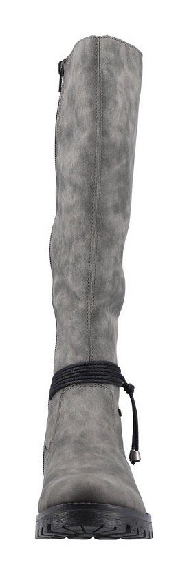 Rieker Winterlaarzen , lange laarzen, stretch, rits, met warme voering