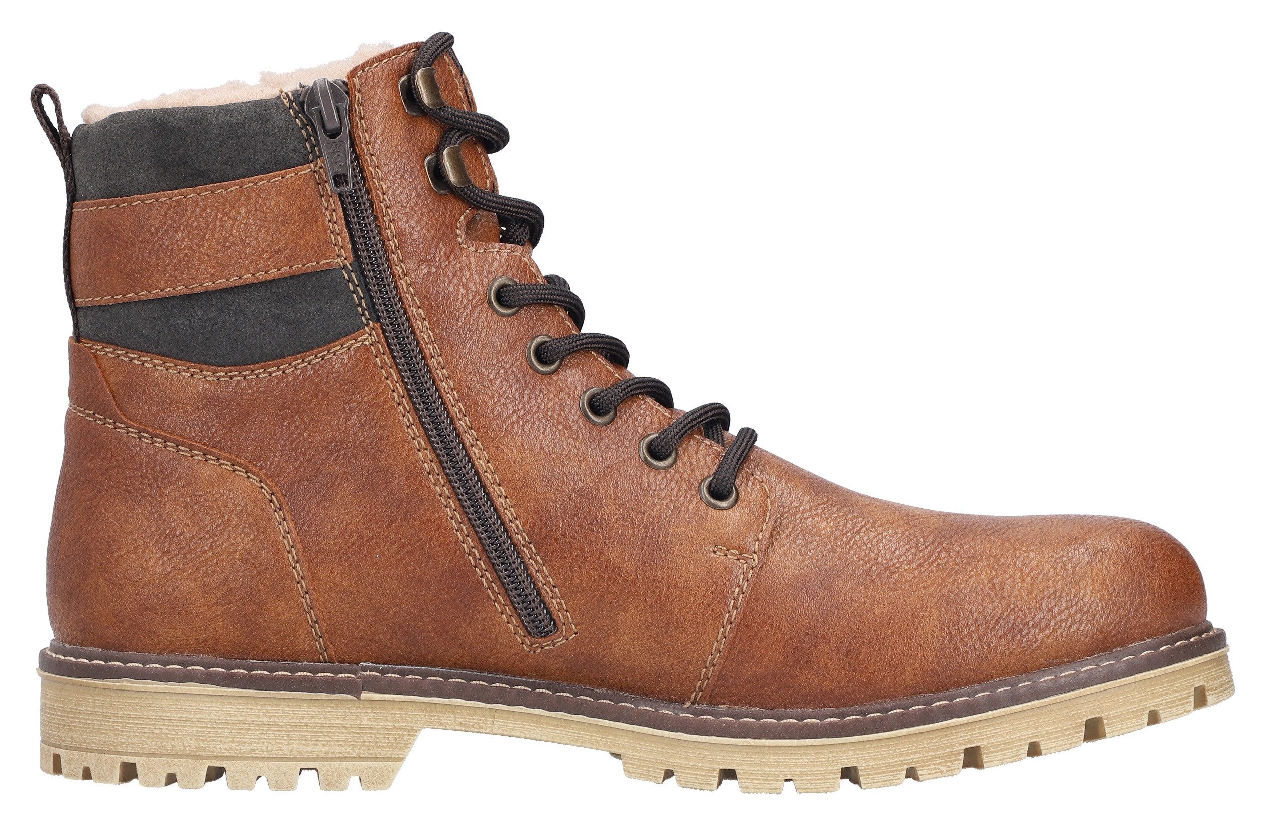 Rieker Winterlaarsjes Winterlaarzen, veterlaarzen met waterafstotend riekerTEX-membraan