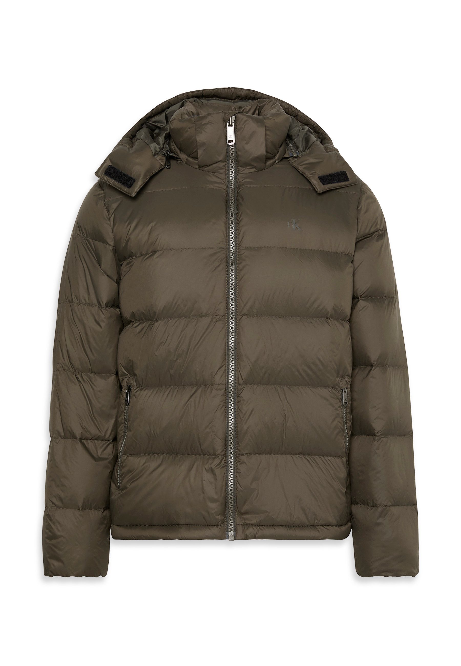 Calvin Klein Gewatteerde jas LS NYLN ZP OFF HD DW