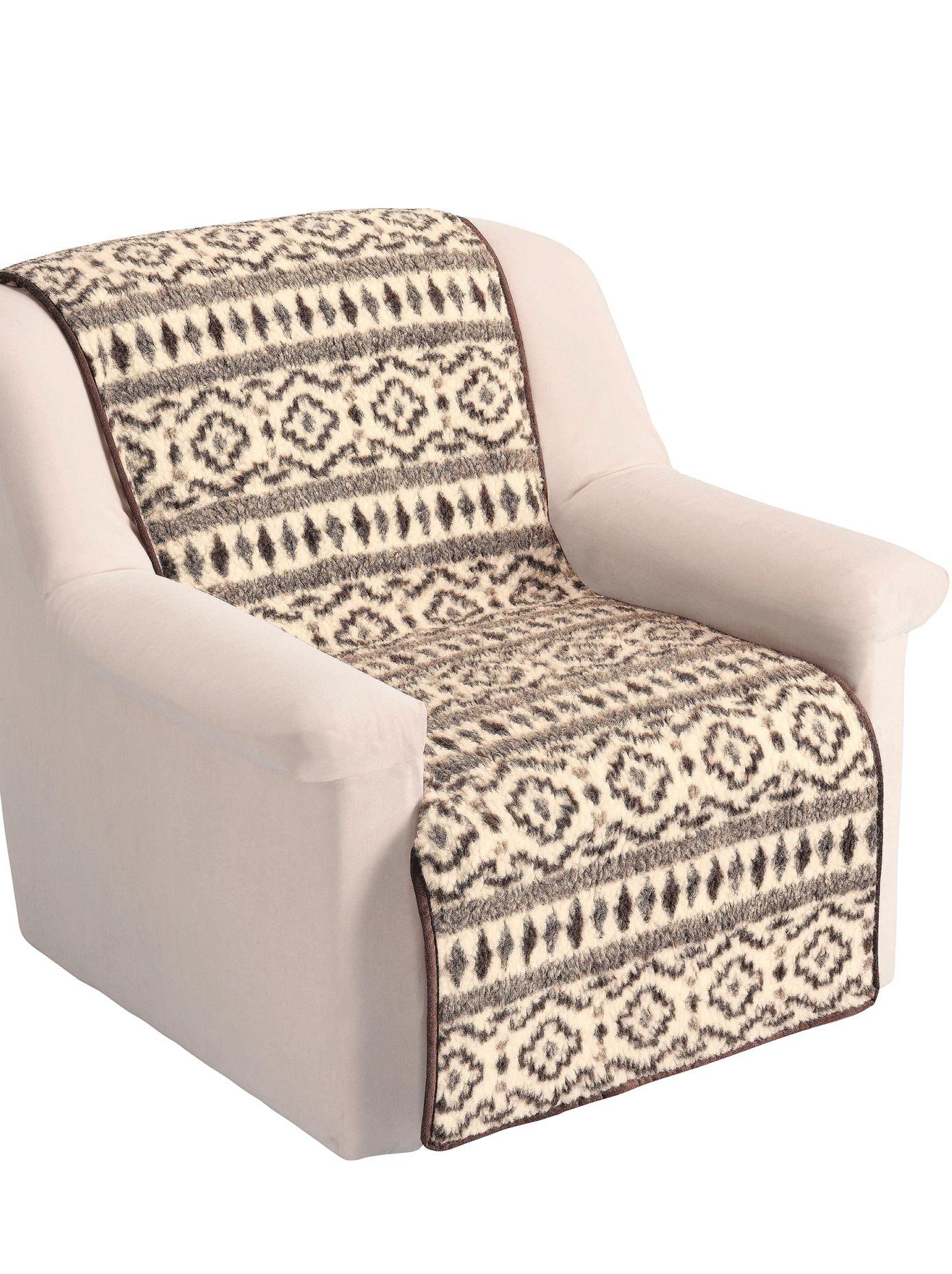 Fauteuilfoulard van zuiver schaapsscheerwol