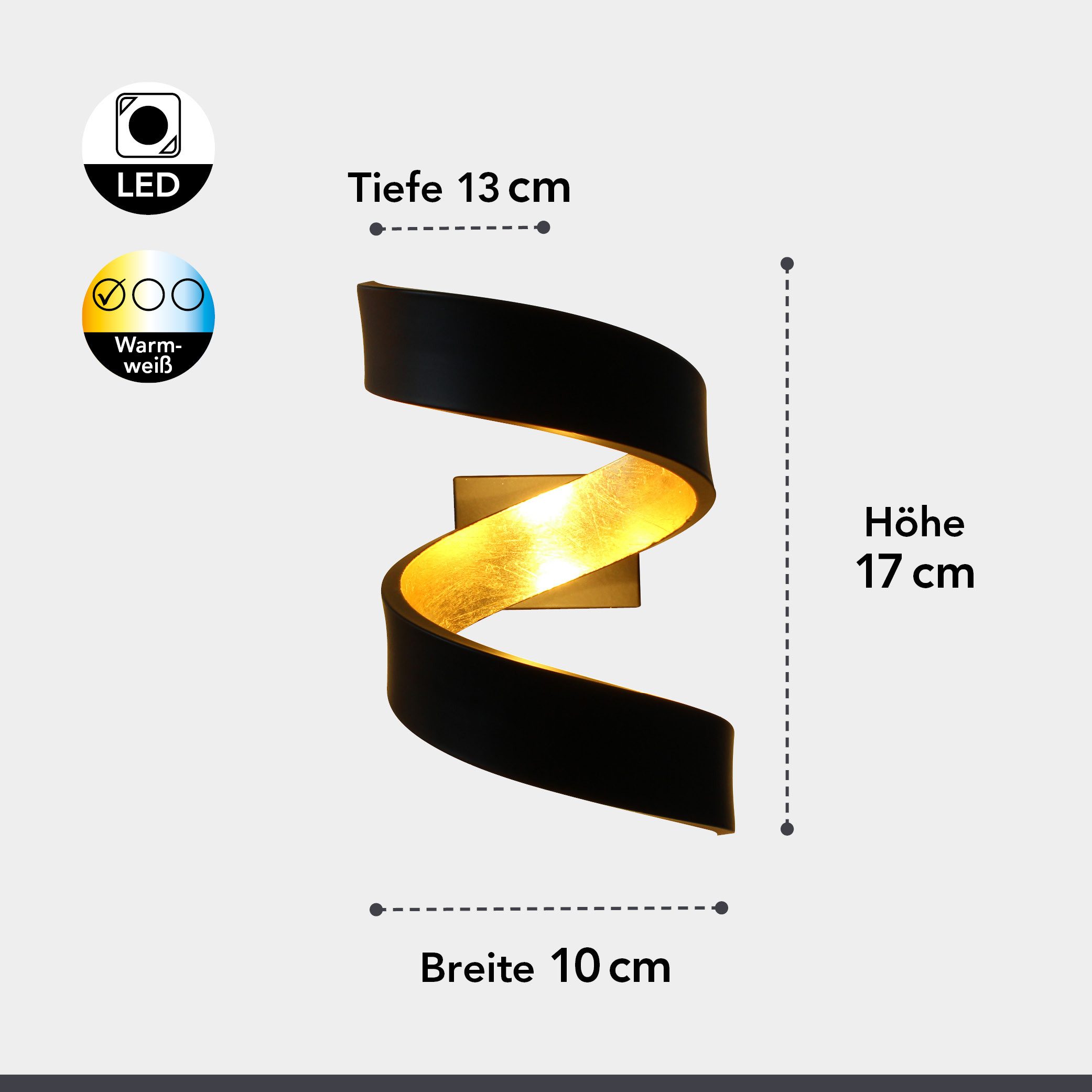 ECO-LIGHT Led-wandlamp Helix (1 stuk)