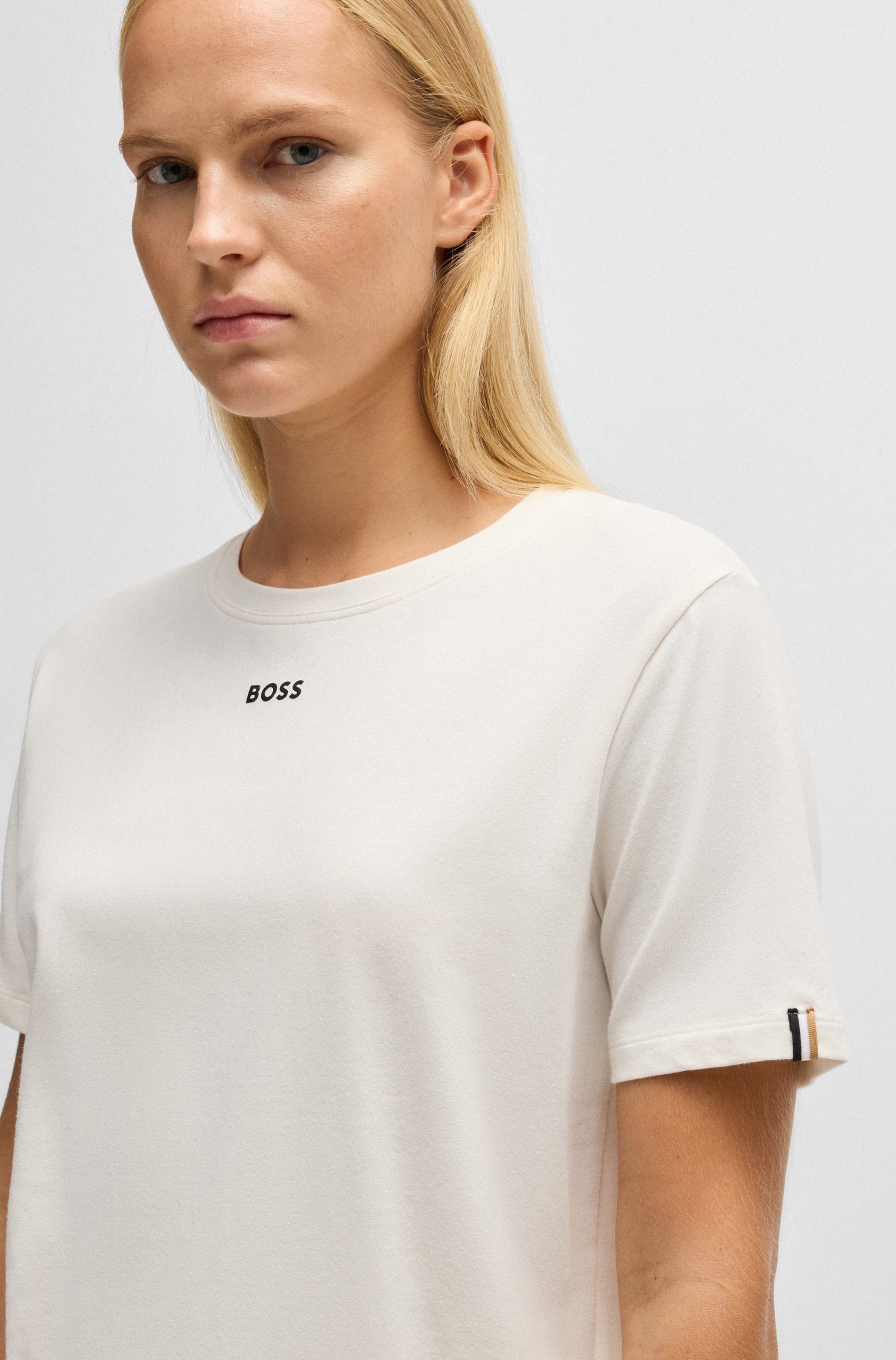 BOSS T-shirt CI_T-Shirt met boss logo-opdruk & label