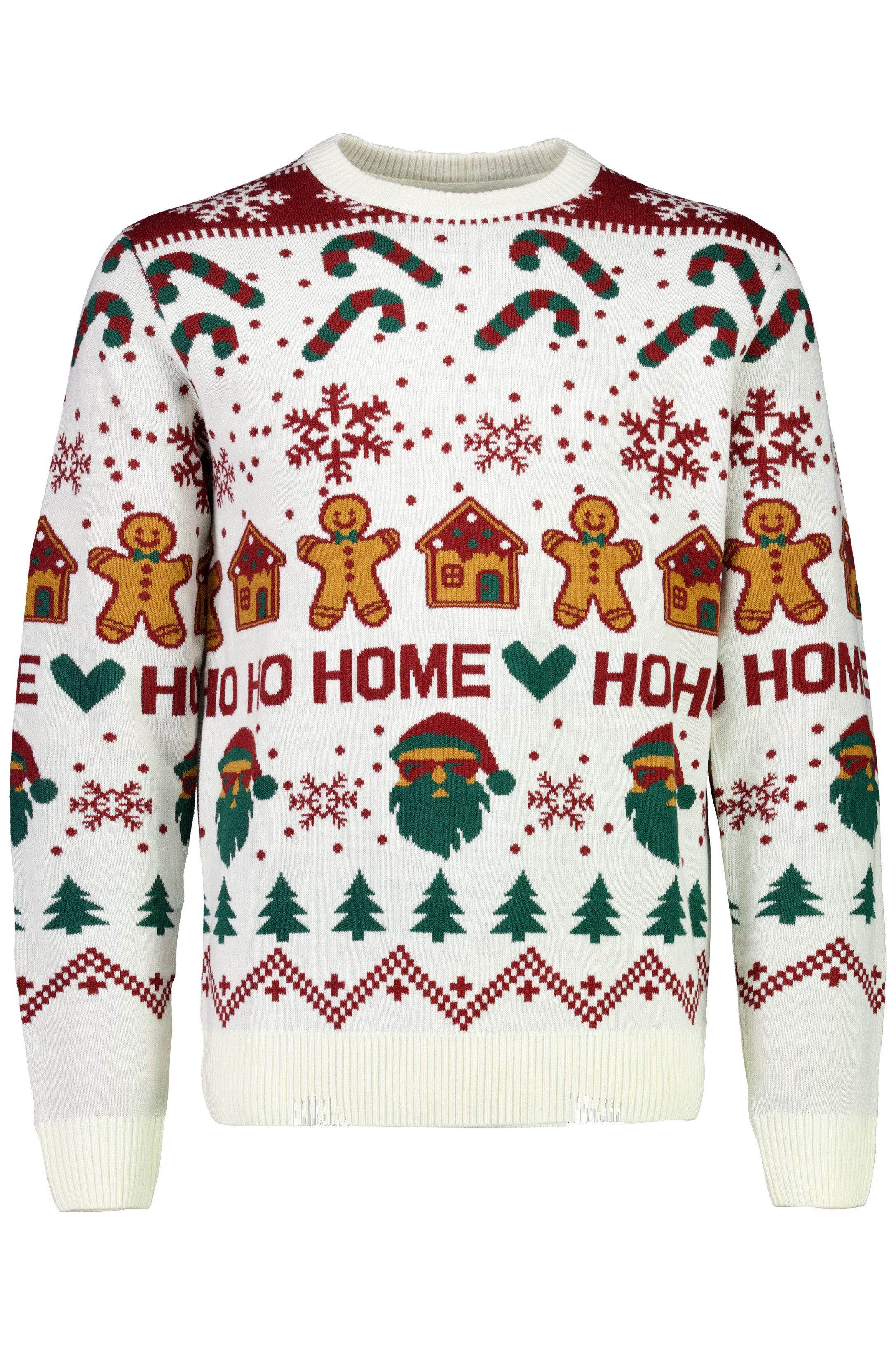 LINDBERGH Kersttrui met intarsia-motief