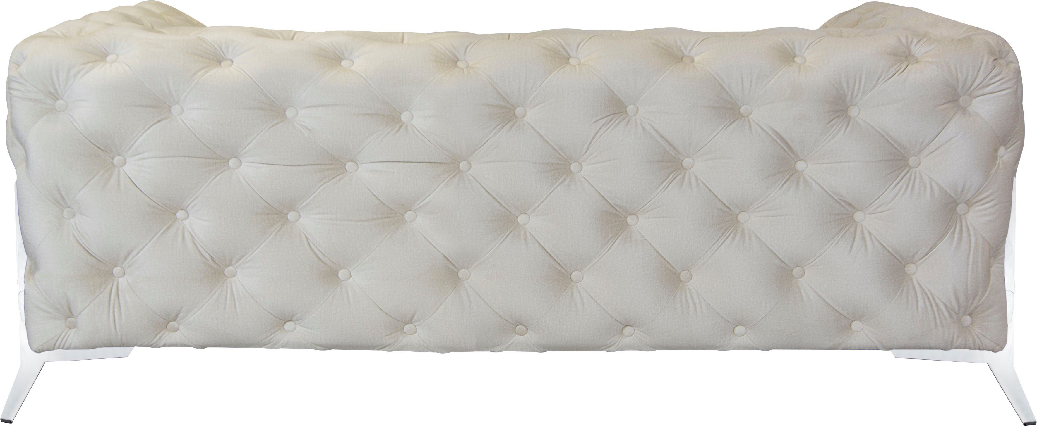 Leonique Chesterfield-bank Amaury luxueuze capitonnage, moderne chesterfield look, kleur van de poten ter keuze