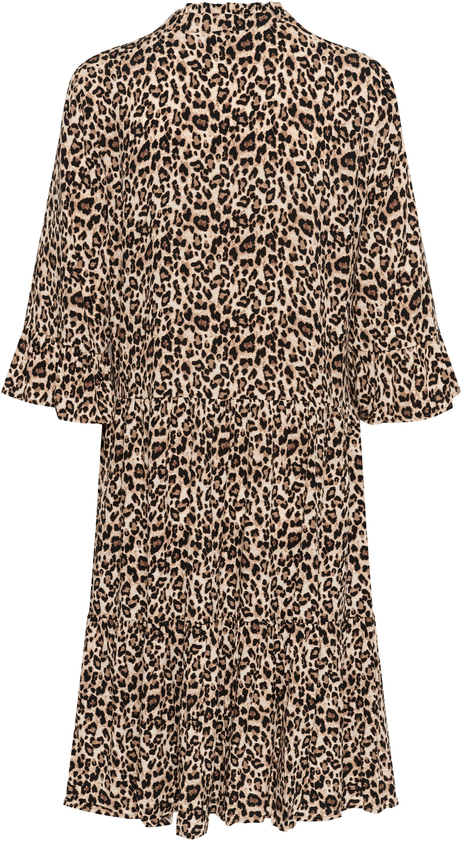 Saint Tropez Blousejurk EdaSZ dress met volants en 3/4 mouwen