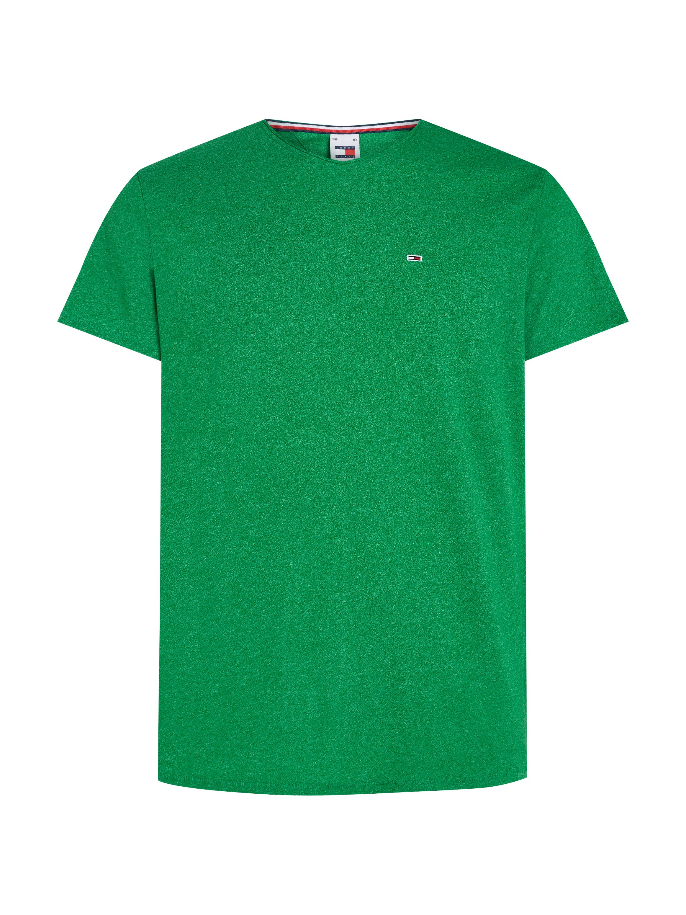 TOMMY JEANS T-shirt TJM SLIM JASPE C NECK Classics slim fit met merklabel