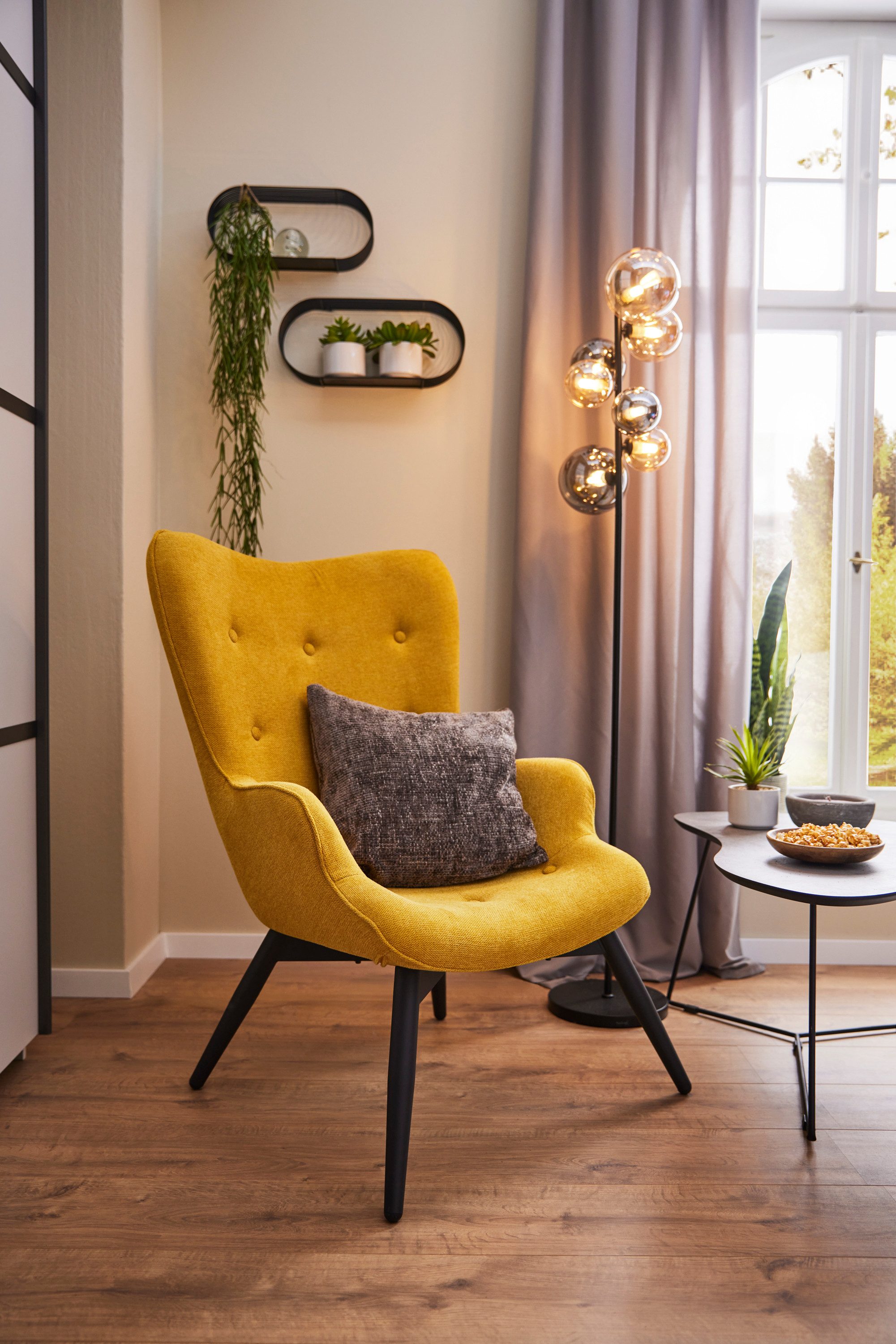 SalesFever Fauteuil Decoratieve knopen in de rugleuning (1 stuk)