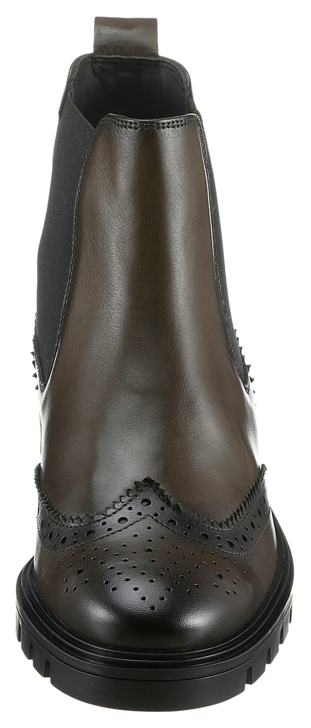 Ara Chelsea-boots Tulsa enkellaars, instaplaarzen met lyra-perforatie, g-breedte (breed)