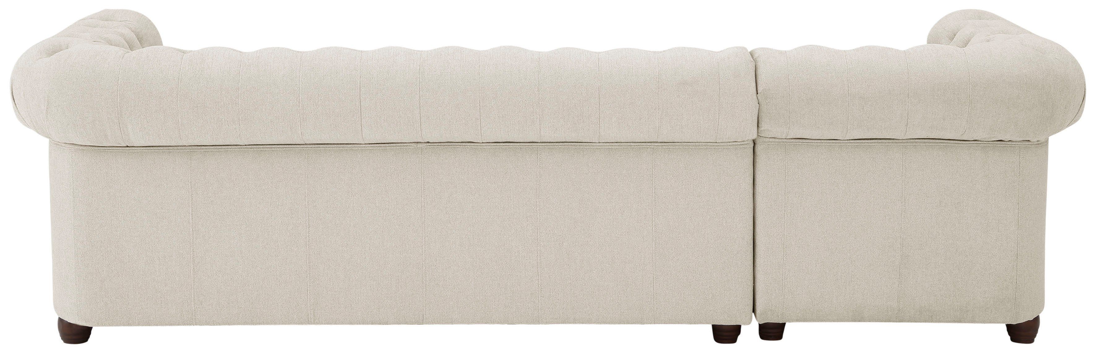 Home affaire Chesterfield-bank New Castle L-vorm hoogwaardige capitonnage in chesterfield-design, bxdxh: 255(171x72)