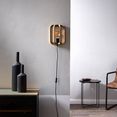 otto products wandlamp yanna fsc-gecertificeerd, hout licht-zwart (1 stuk) beige